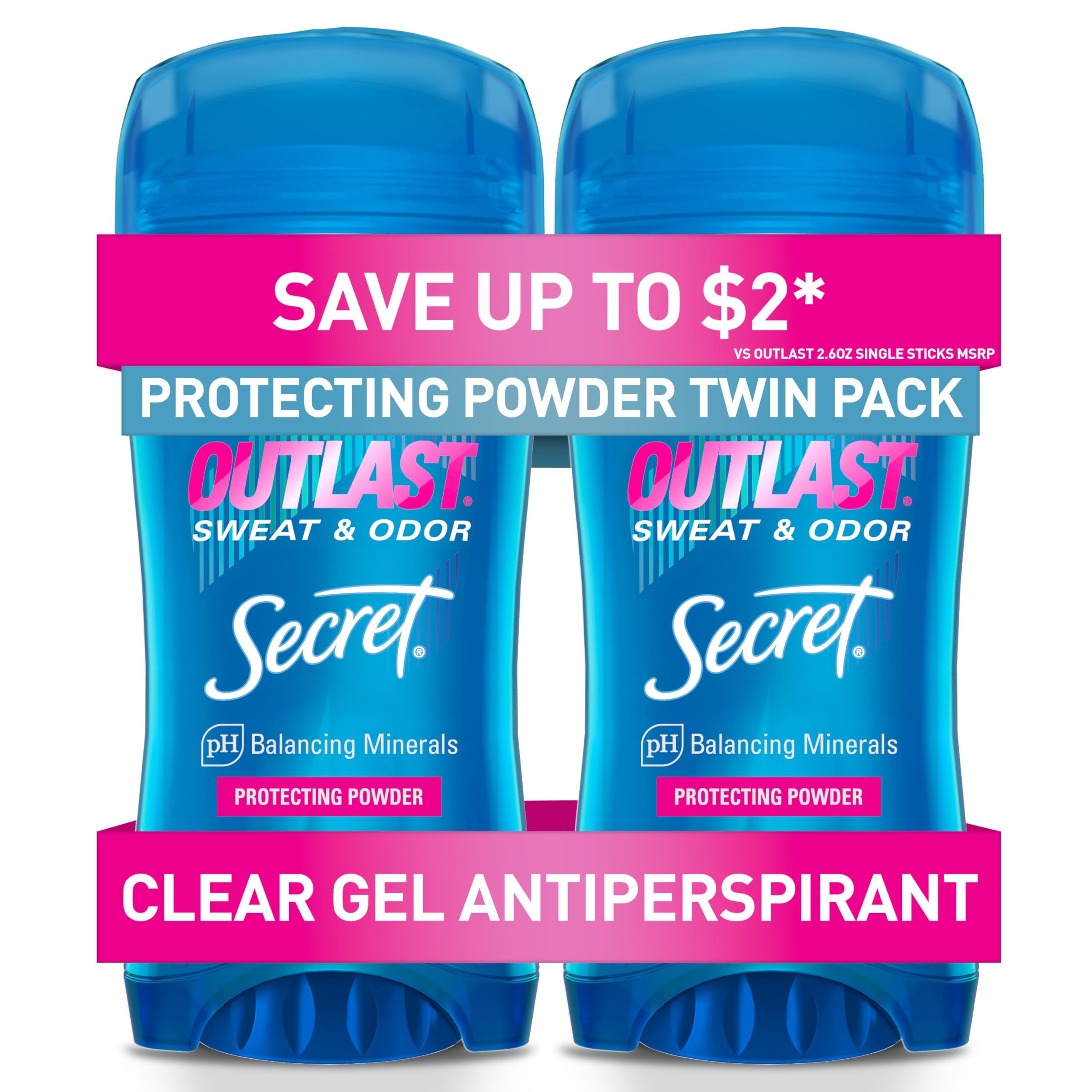Foto 2 pulgar | Desodorante Antitranspirante Secret Outlast 2 Piezas - Venta Internacional