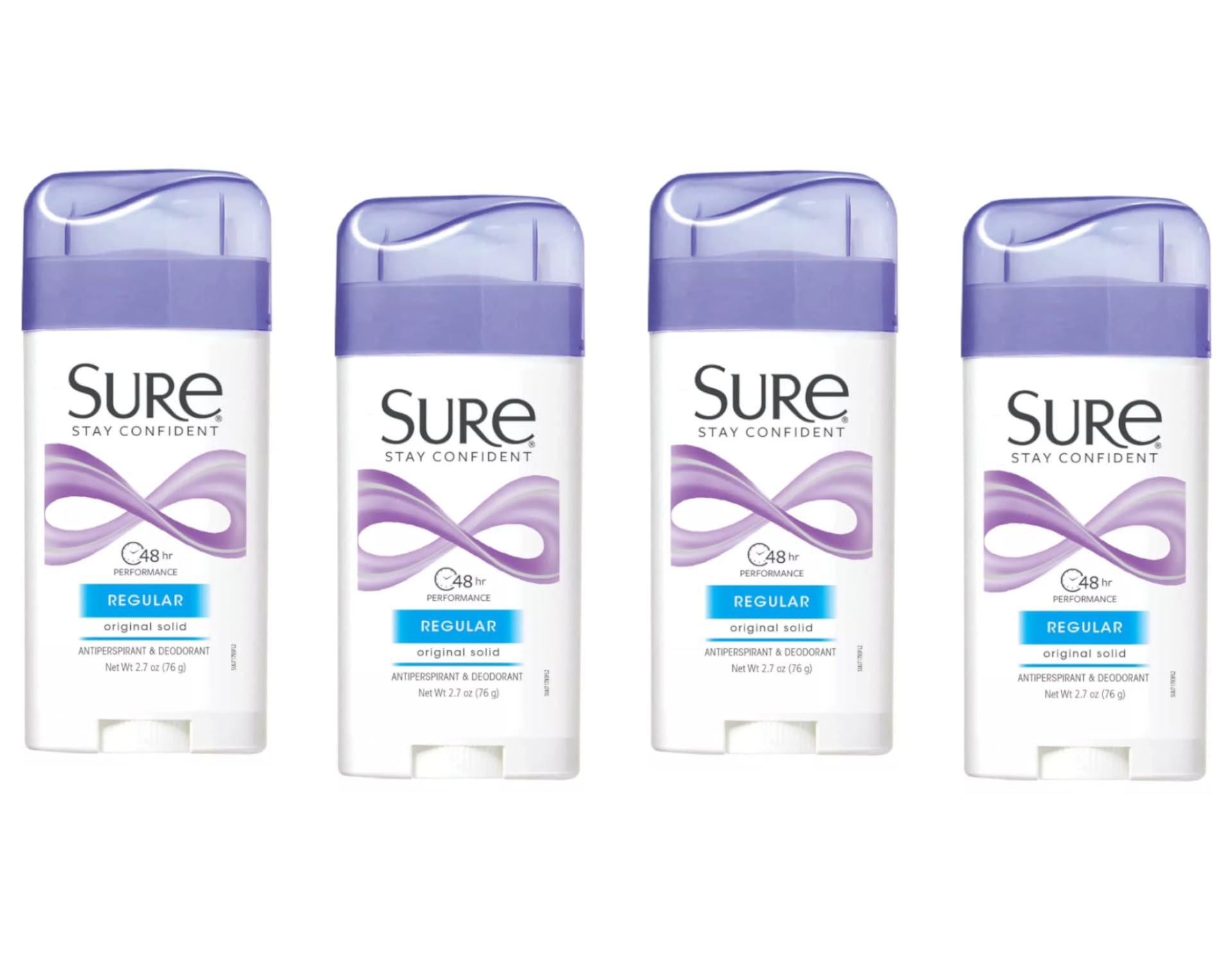 Foto 2 pulgar | Desodorantes en Barra Sure Stay Confident Regular 4 Piezas-Venta Internacional