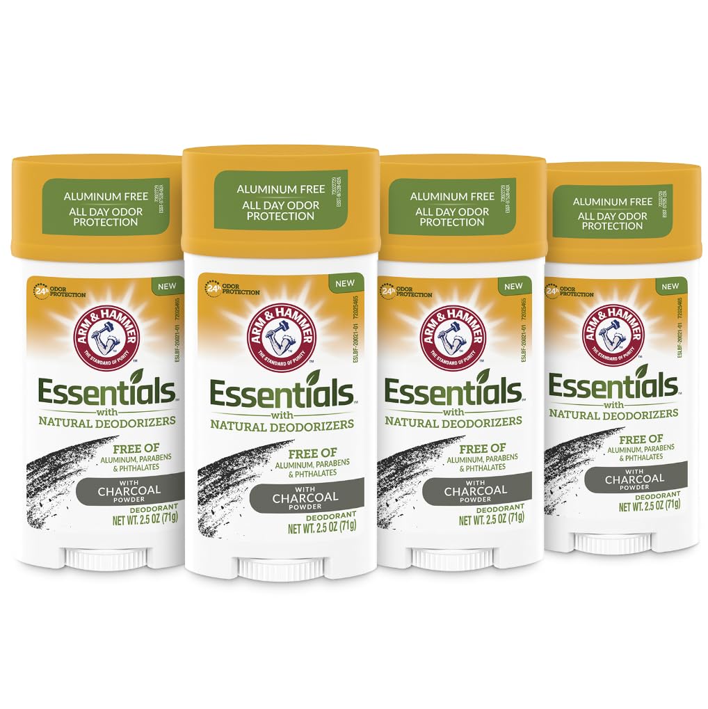 Foto 2 pulgar | Desodorante Arm & Hammer Essentials Charcoal 4 Piezas - Venta Internacional