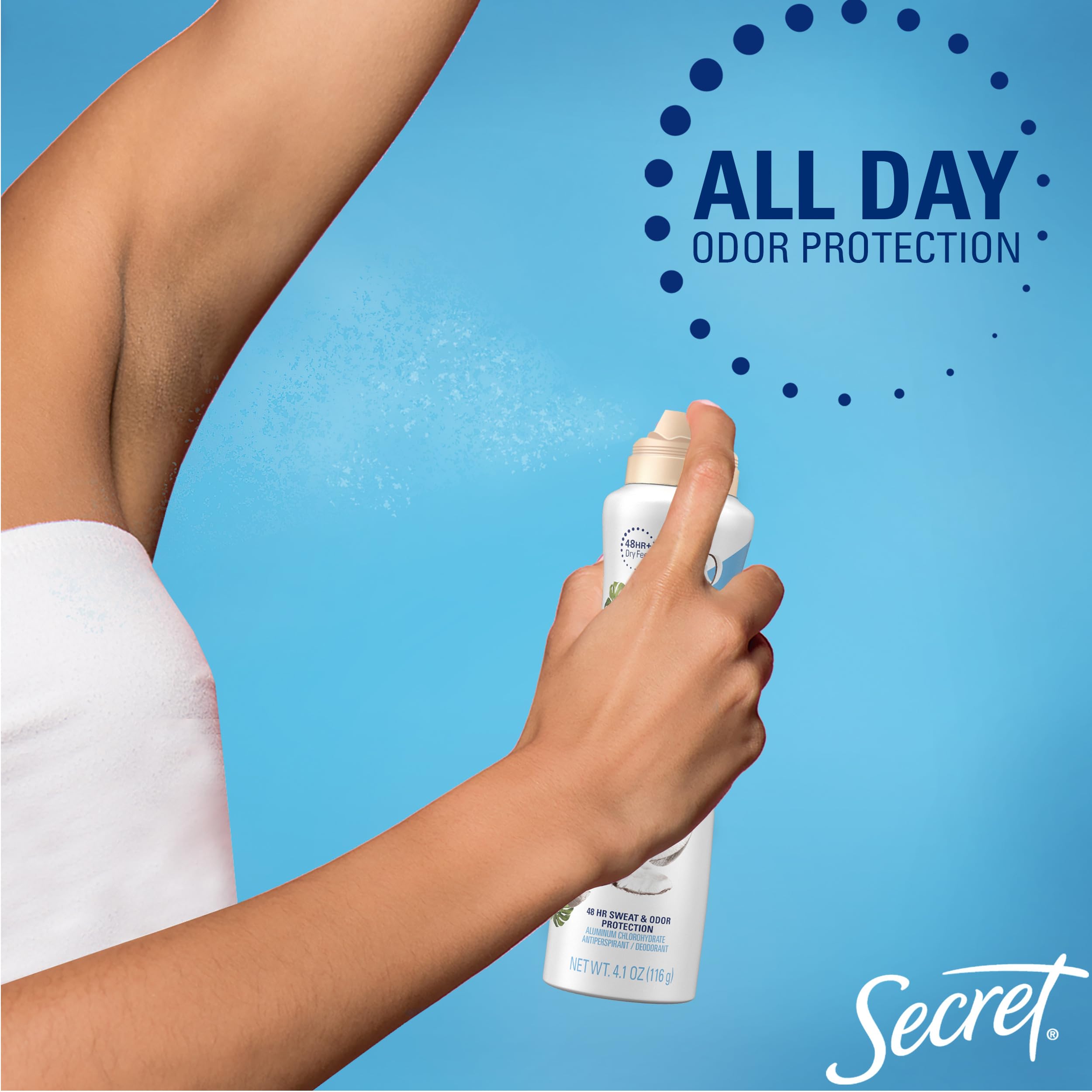 Foto 5 pulgar | Desodorante Secret Dry Spray 120 ml 3 Piezas - Venta Internacional