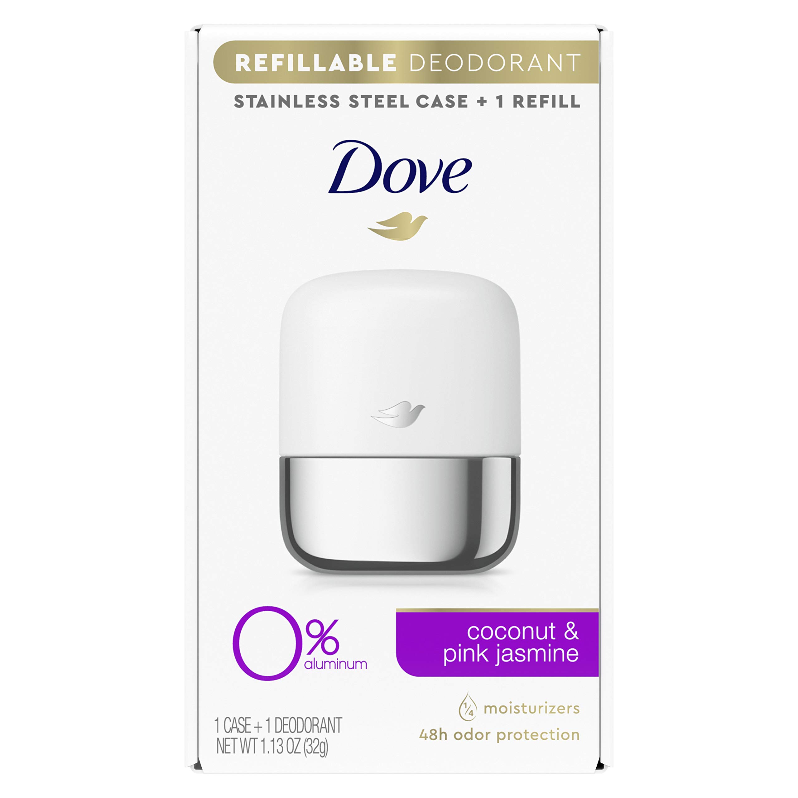 Desodorante Recargable Dove 0% Aluminio 32 g - Venta Internacional