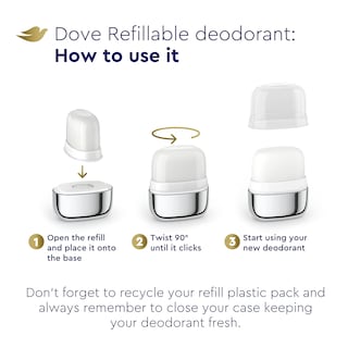 Foto 6 | Desodorante Recargable Dove 0% Aluminio 32 g - Venta Internacional