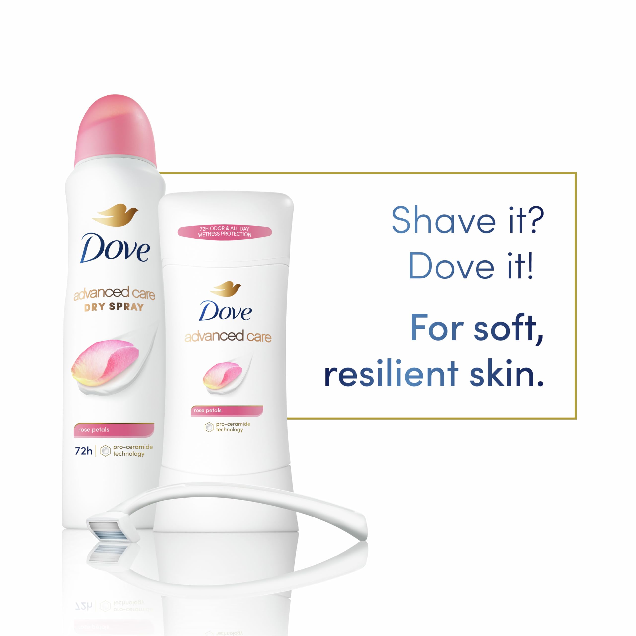 Foto 3 pulgar | Desodorante Antitranspirante en Barra Dove Advanced Care Rose Petals - Venta Internacional