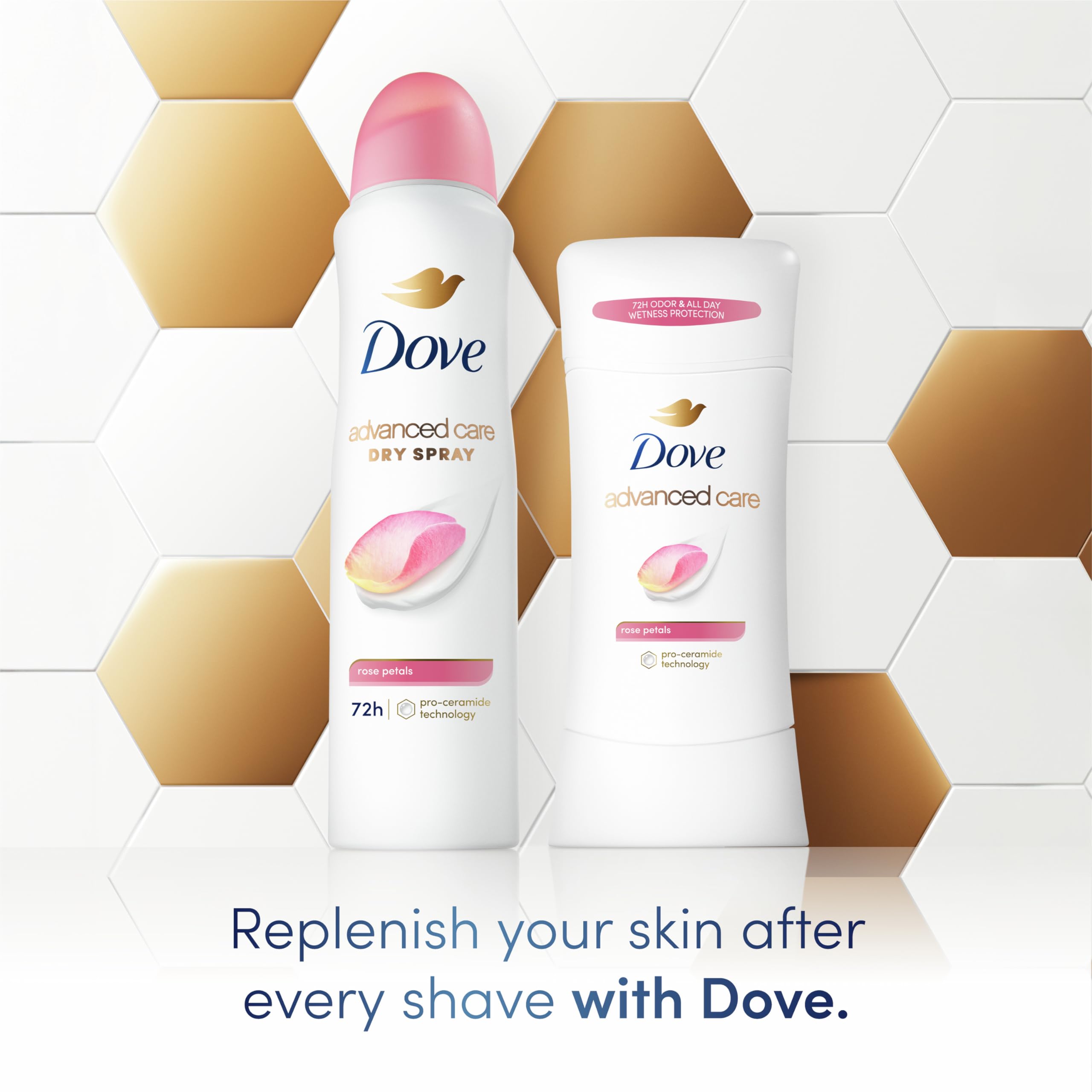 Foto 7 pulgar | Desodorante Antitranspirante en Barra Dove Advanced Care Rose Petals - Venta Internacional