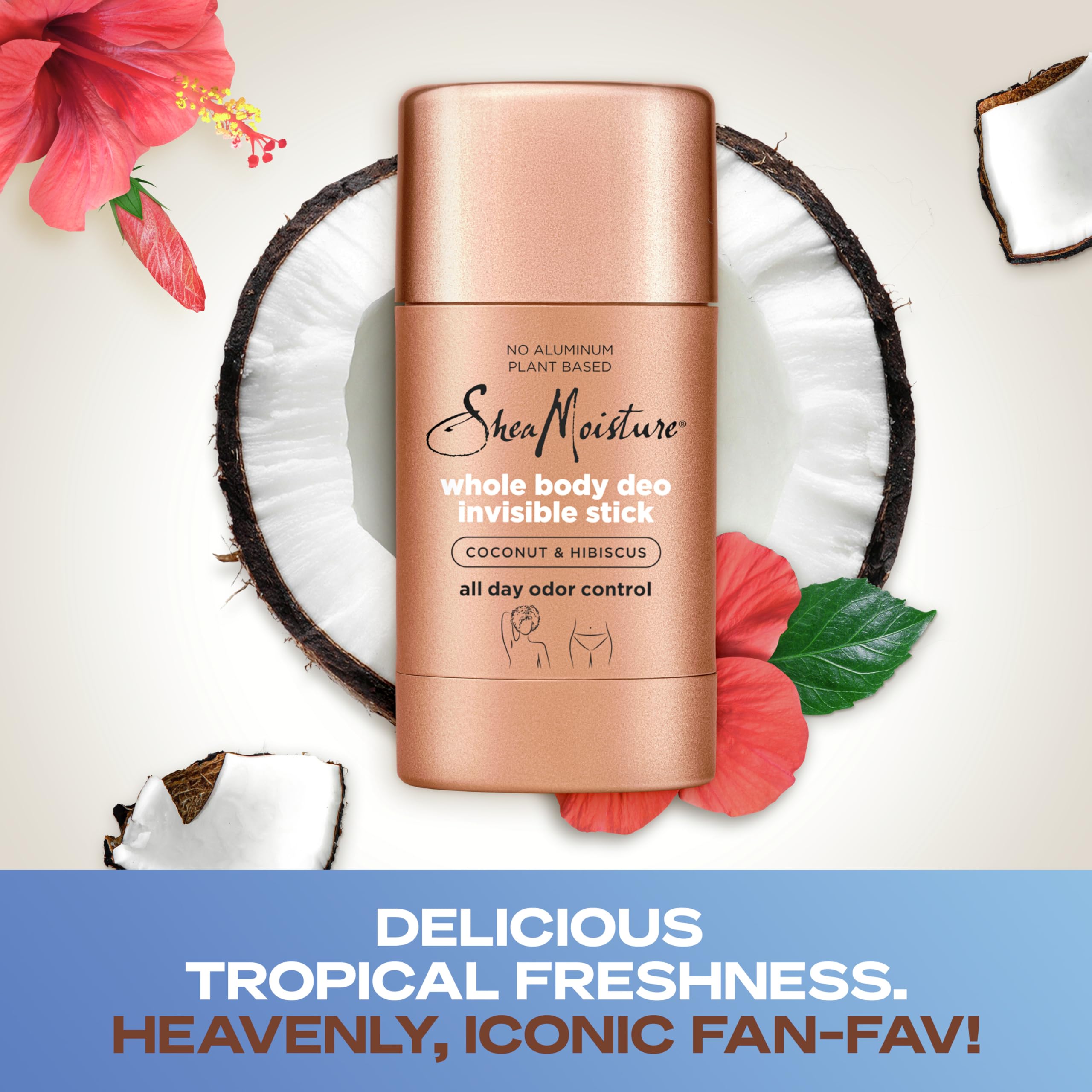 Foto 3 pulgar | Desodorante Sheamoisture Invisible Stick de Coco e Hibisco 75 Ml X3 - Venta Internacional