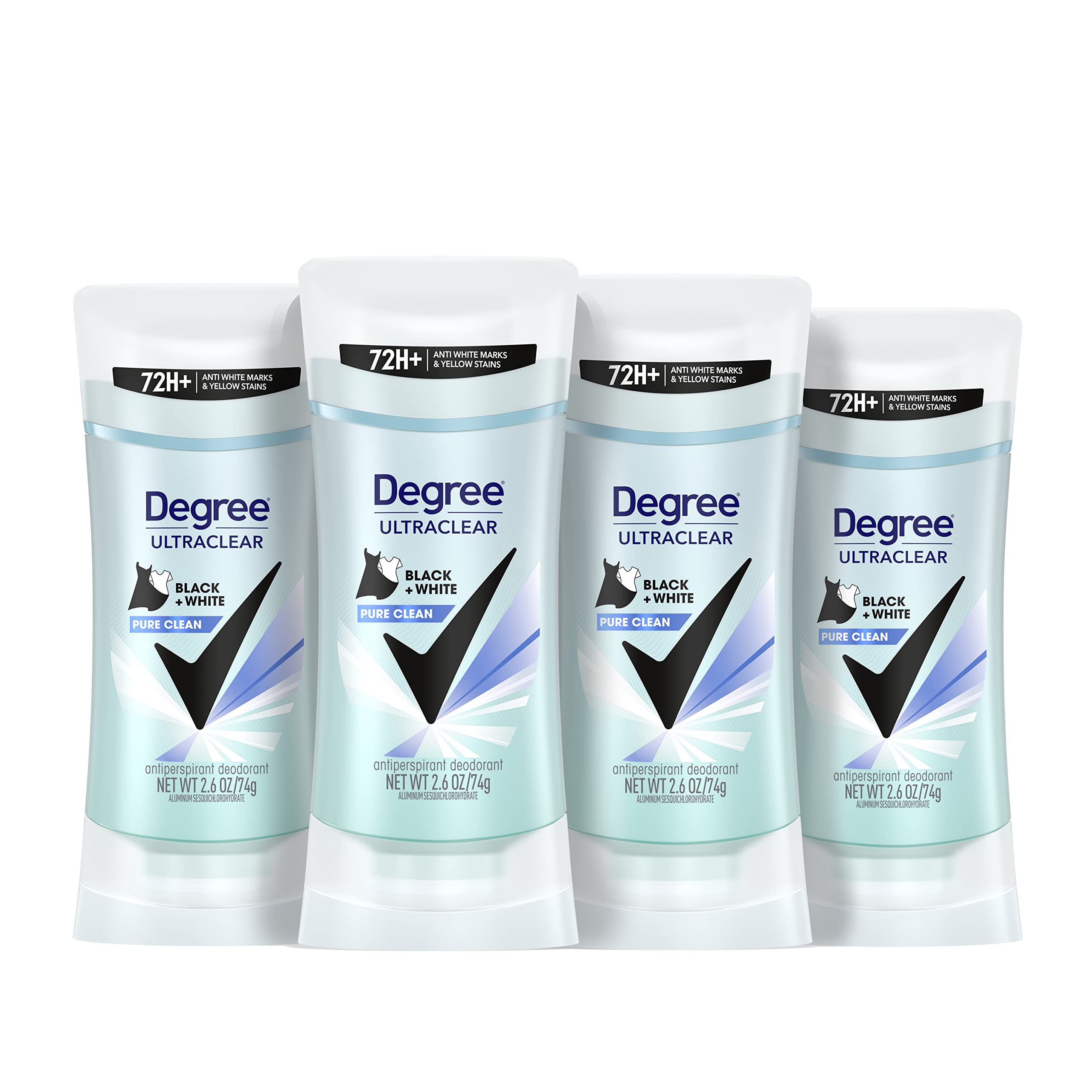 Foto 2 pulgar | Antitranspirante Degree Pure Clean para Mujer 75 Ml Paquete de 4 - Venta Internacional