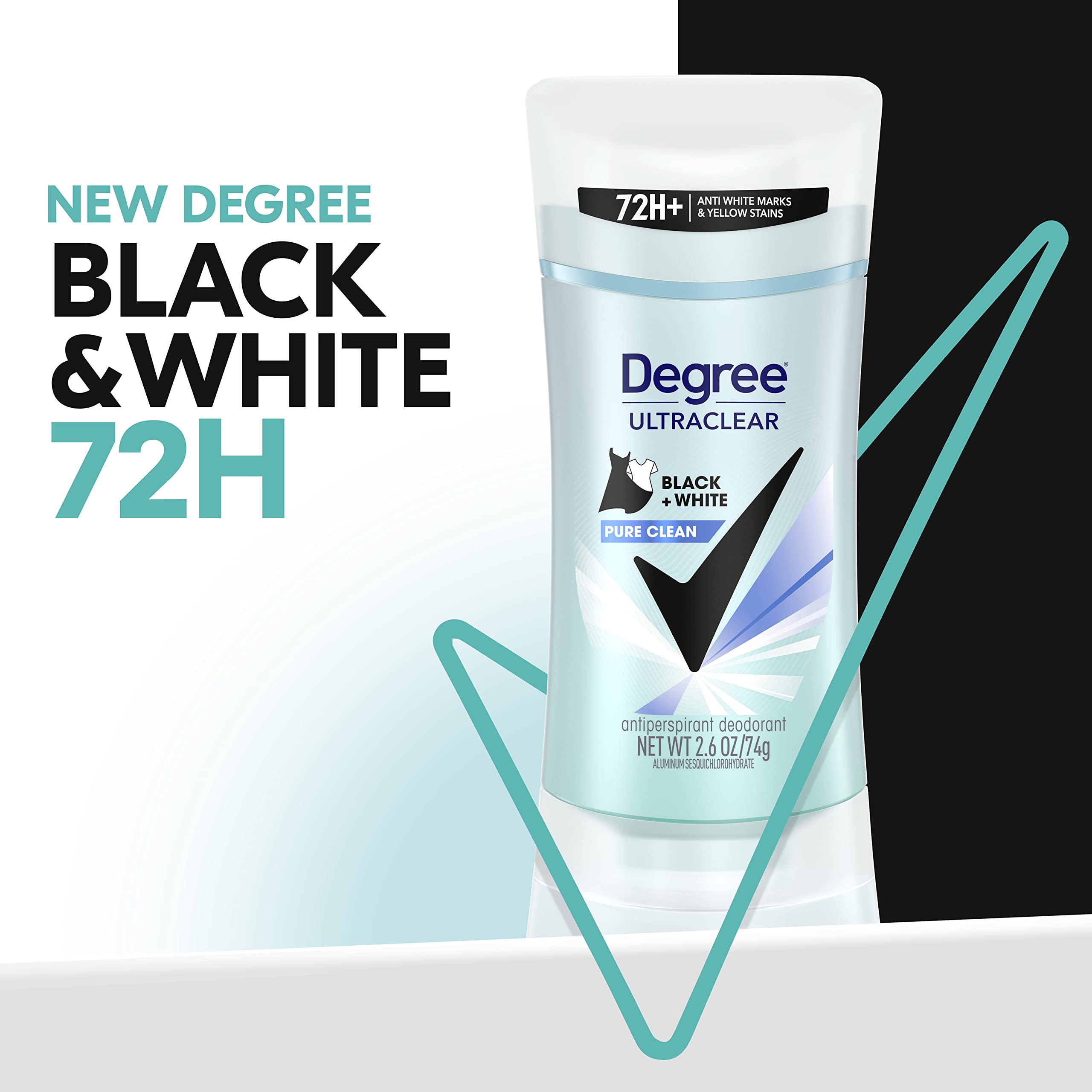 Foto 5 pulgar | Antitranspirante Degree Pure Clean para Mujer 75 Ml Paquete de 4 - Venta Internacional