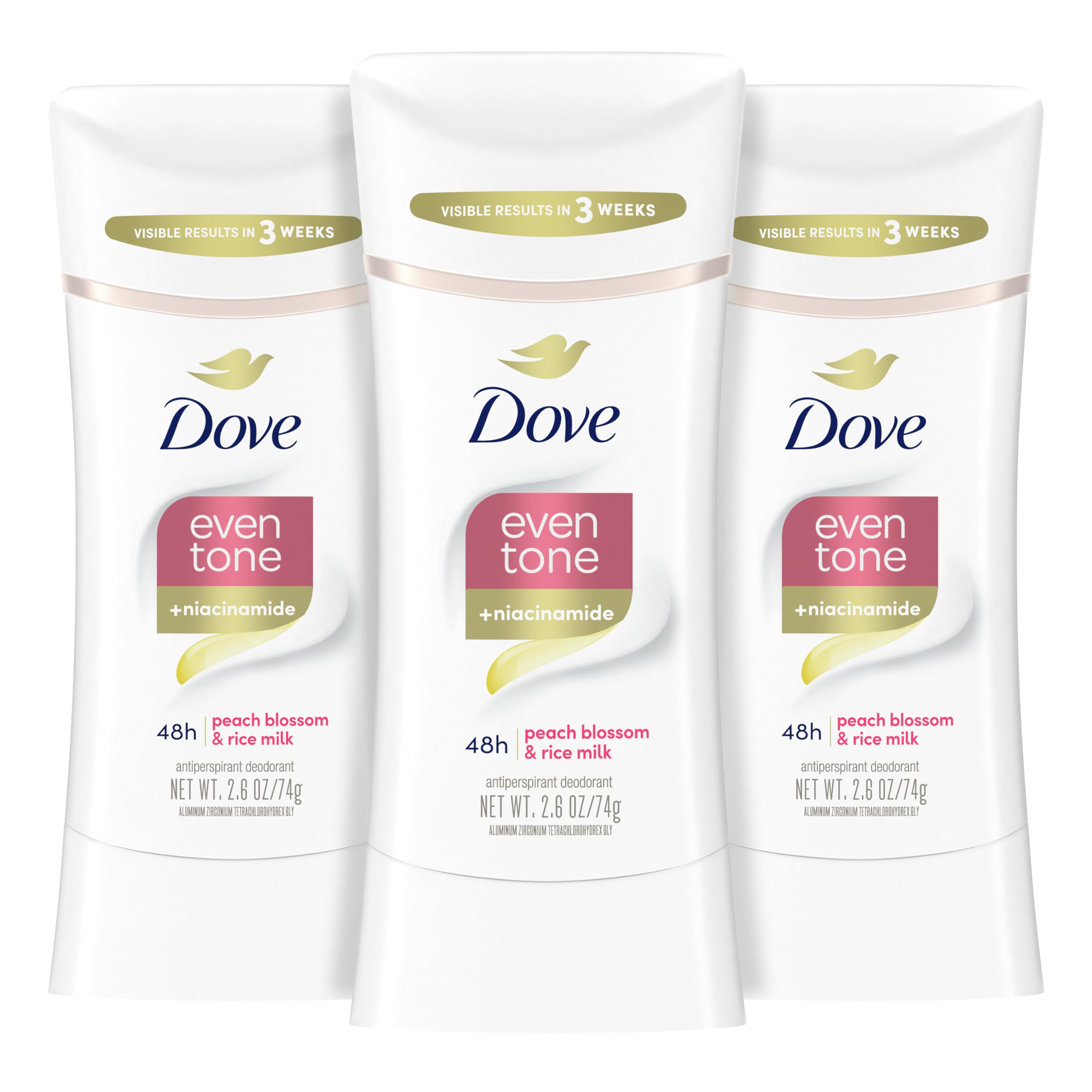 Foto 2 pulgar | Desodorante Antitranspirante en Barra Dove Even Tone 75 ml 3 Piezas - Venta Internacional