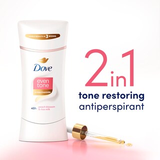 Foto 2 | Desodorante Antitranspirante en Barra Dove Even Tone 75 ml 3 Piezas - Venta Internacional