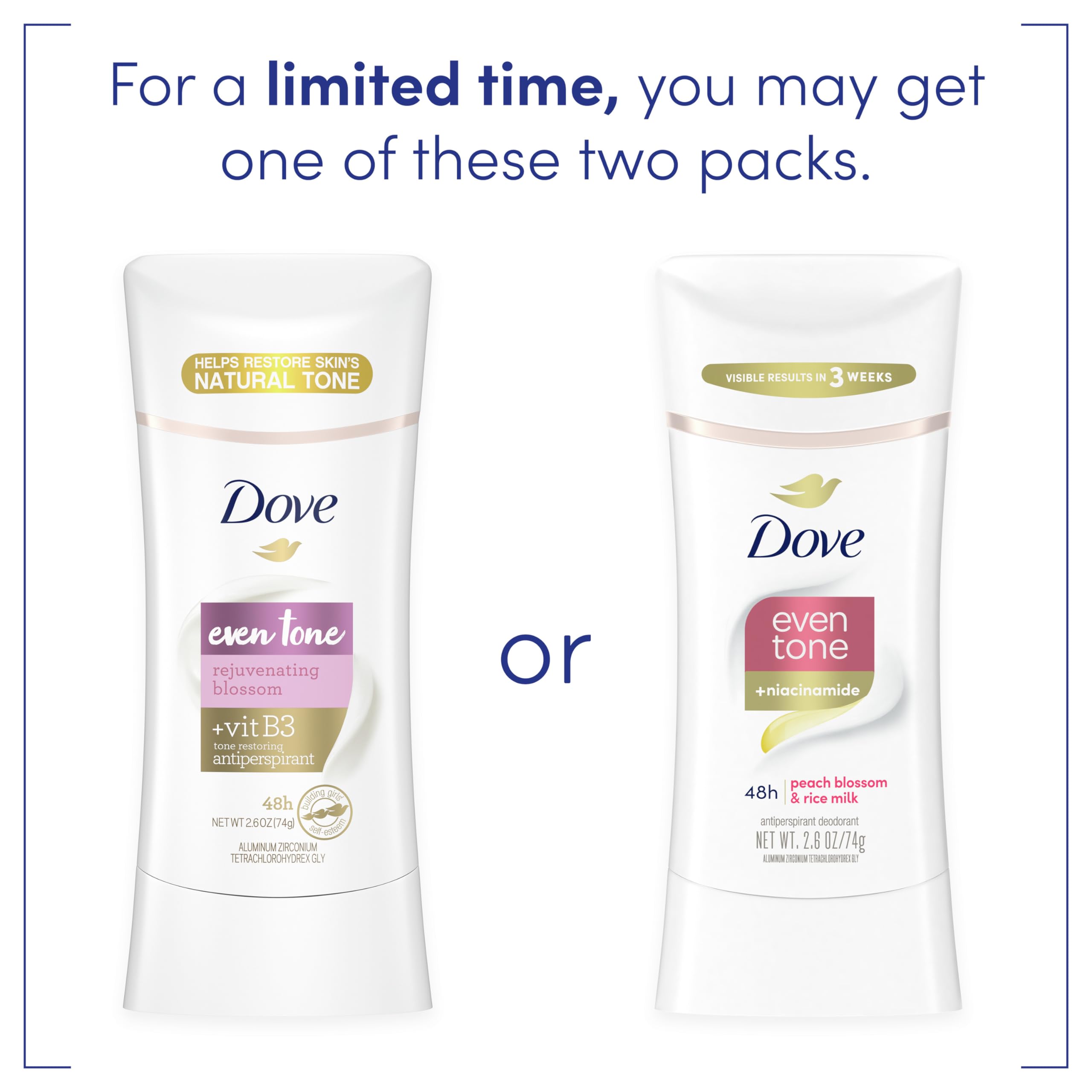 Foto 5 | Desodorante Antitranspirante en Barra Dove Even Tone 75 ml 3 Piezas - Venta Internacional