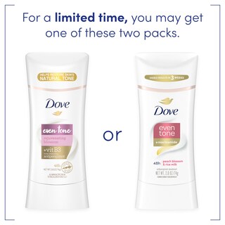 Foto 5 | Desodorante Antitranspirante en Barra Dove Even Tone 75 ml 3 Piezas - Venta Internacional