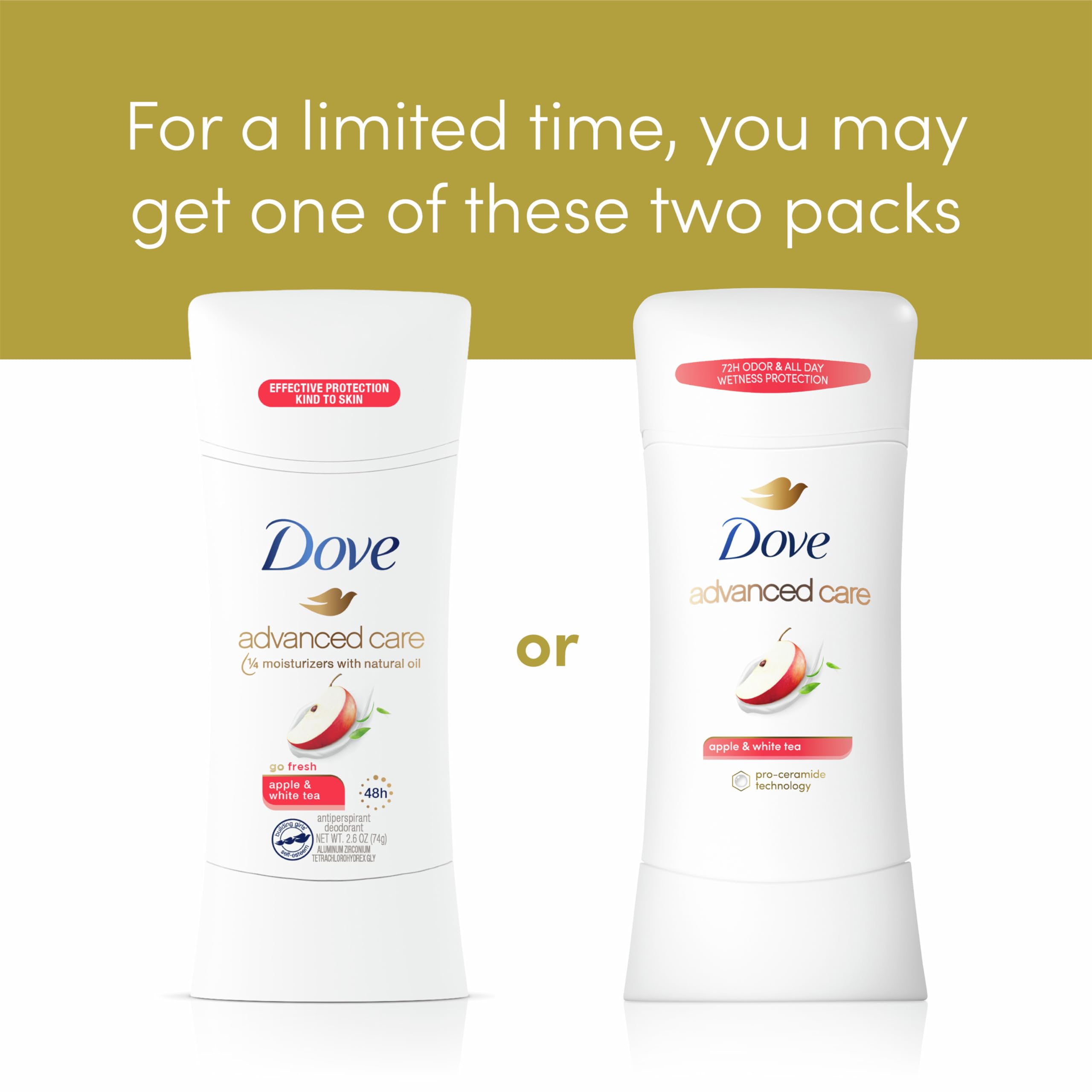 Foto 7 | Desodorante Antitranspirante en Barra Dove Advanced Care 74 g - Venta Internacional