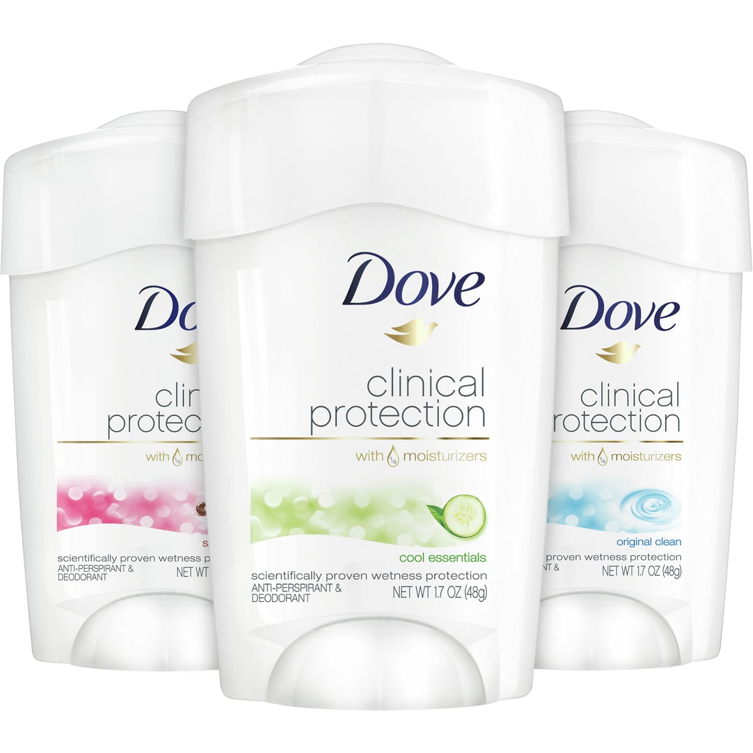 Foto 2 pulgar | Desodorante en Barra Dove Clinical Protection 3 Piezas-Venta Internacional