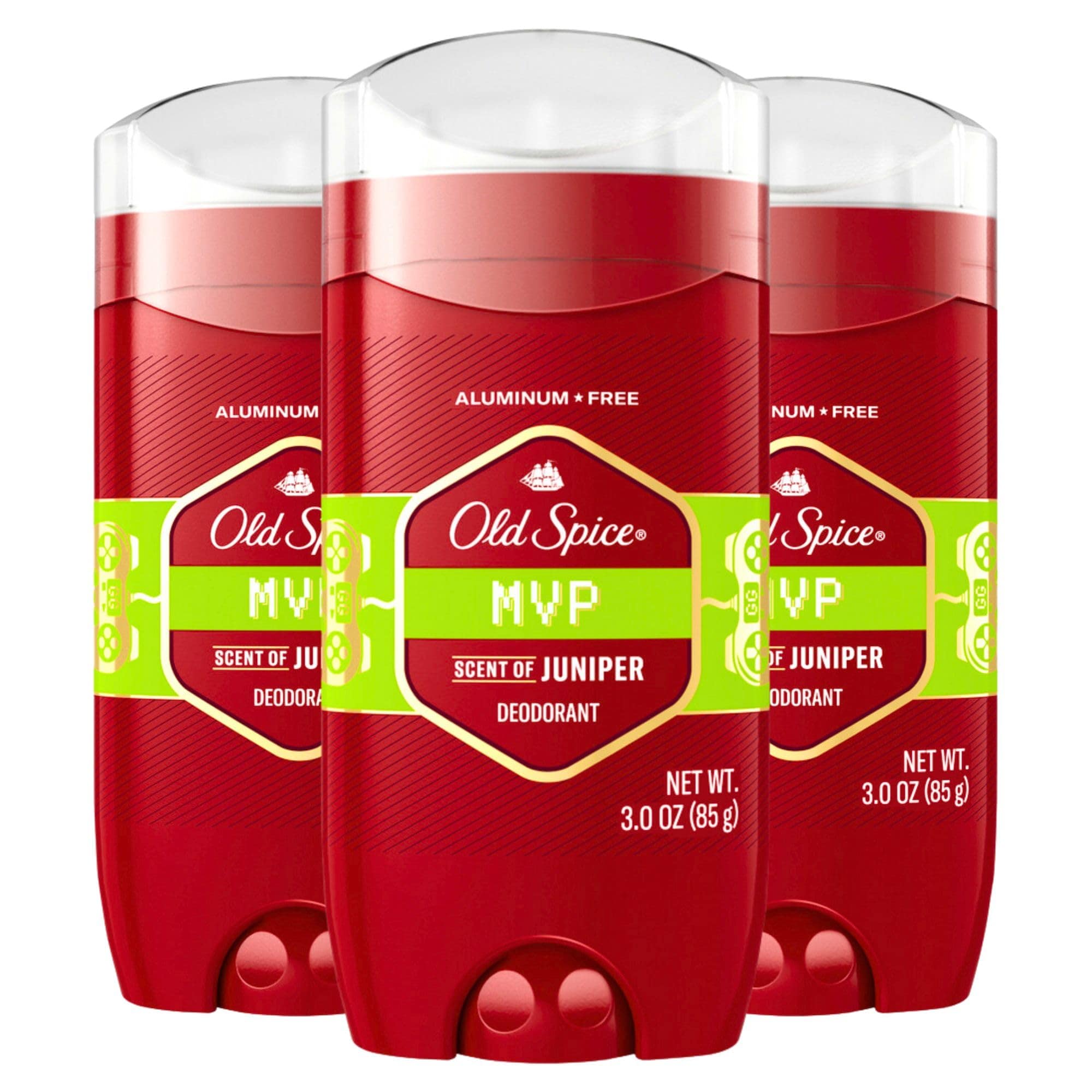 Desodorante Old Spice MVP sin Aluminio para Hombre 3 Piezas de 85 g C/U - Venta Internacional $926