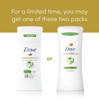 Foto 4 | Desodorante Dove Advanced Care de 4 Piezas-Venta Internacional