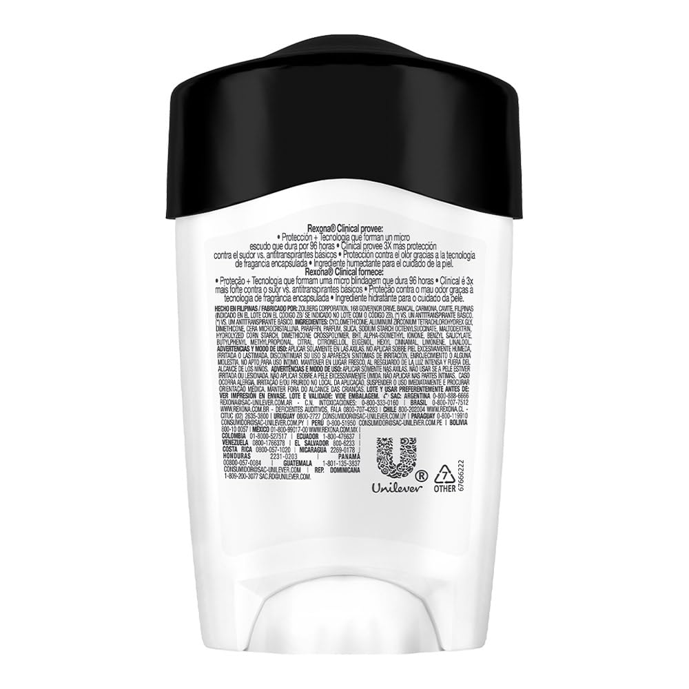 Foto 4 pulgar | Desodorante en Barra Rexona Clinical Clean de 48 g-Venta Internacional