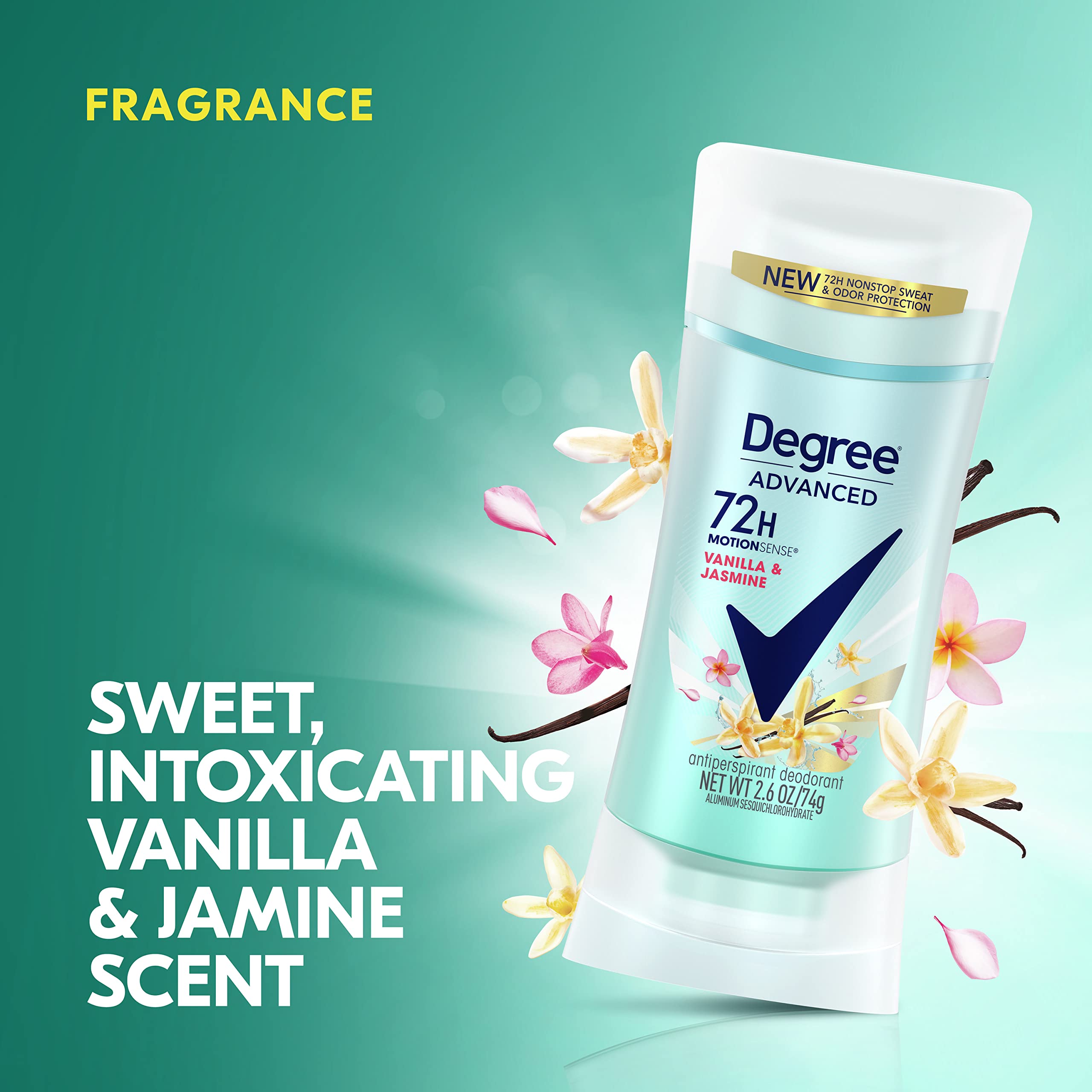 Foto 3 pulgar | Desodorante Degree Advanced Vanilla & Jasmine de 4 Piezas-Venta Internacional
