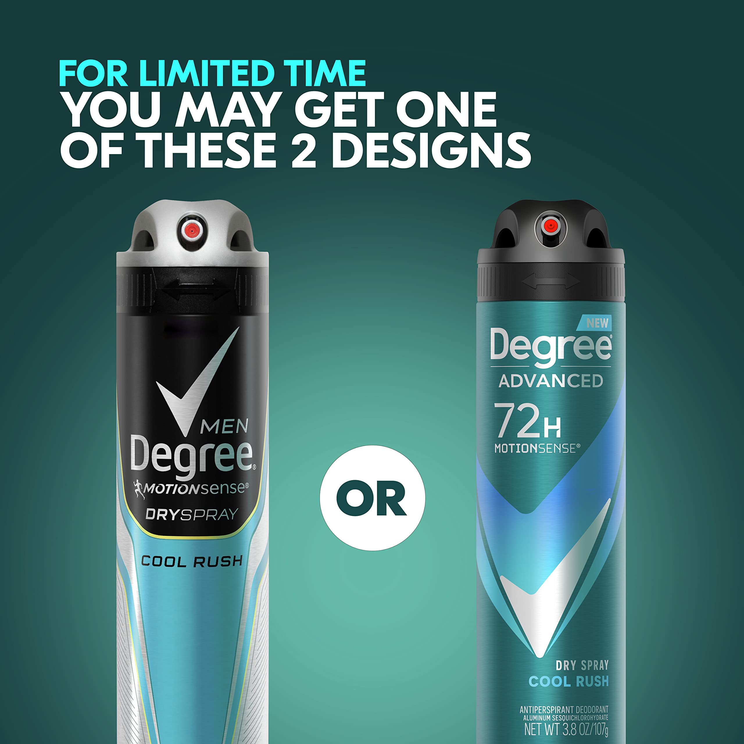 Foto 4 | Desodorante Degree Advanced Cool Rush de 3 Piezas-Venta Internacional