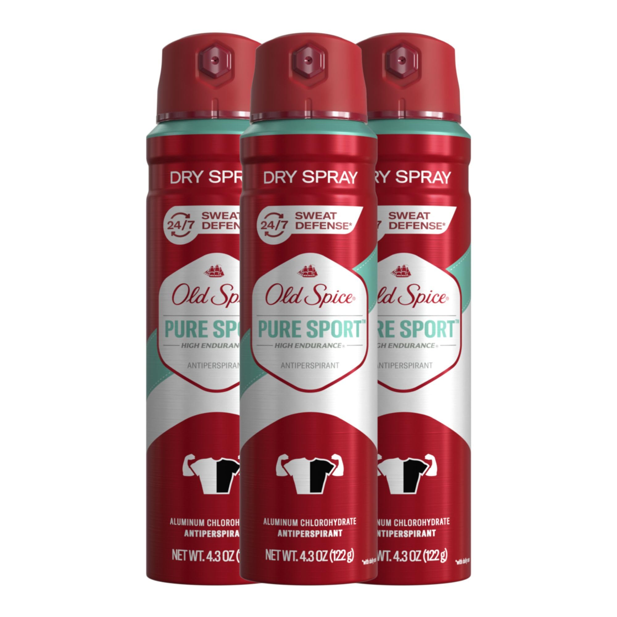 Foto 2 pulgar | Desodorante Old Spice High Endurance Men Pure Sport 125 Ml Paquete de 3 - Venta Internacional