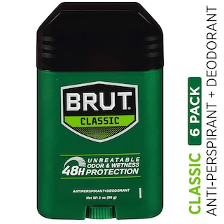 Foto 2 | Desodorante Antitranspirante Brut Classic Sólido de 60 ml Paquete de 6 - Venta Internacional
