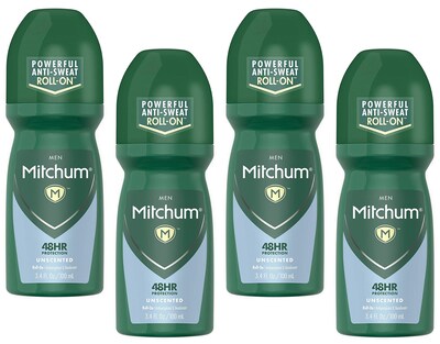 Foto 1 | Desodorante Roll-on Mitchum Invisible Sin Perfume 100 Ml Paquete de 4 - Venta Internacional