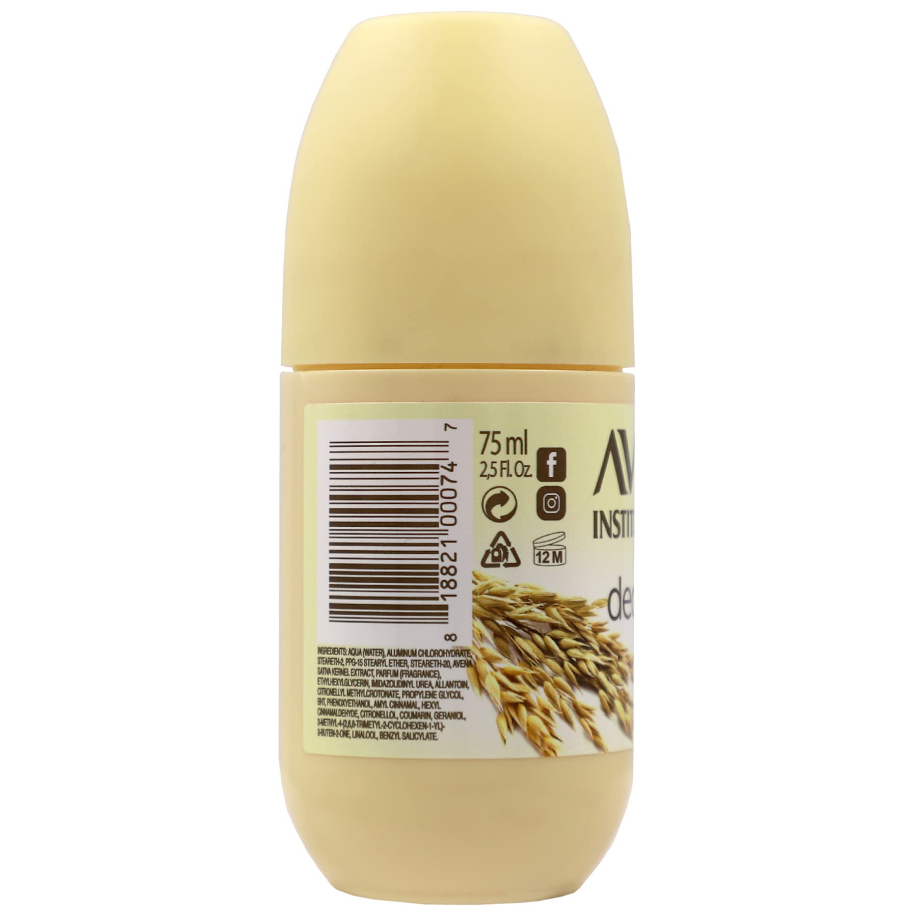 Foto 4 | Desodorante Roll-On Avena Instituto Español 3 Piezas de 75 ml C/U - Venta Internacional