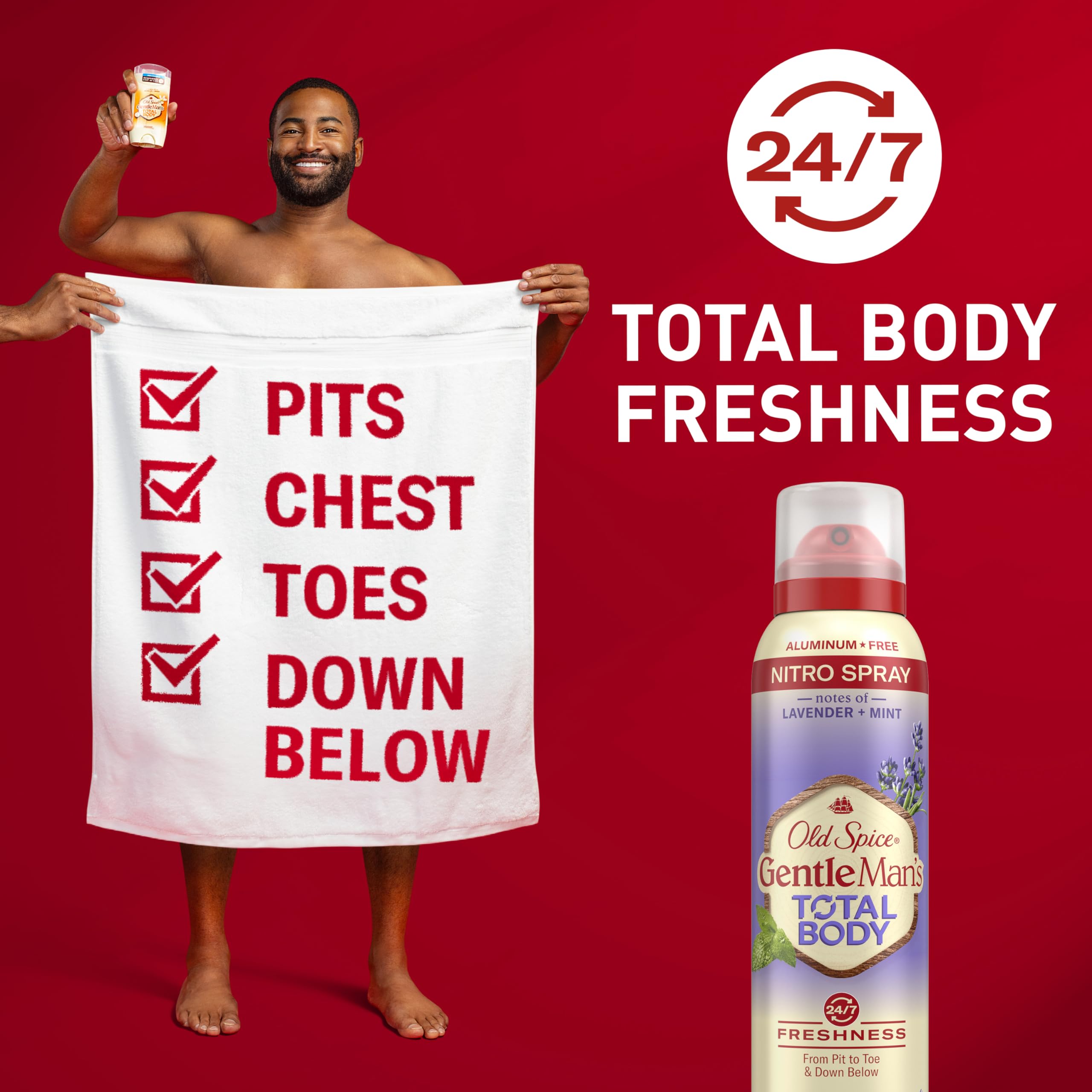 Foto 2 | Desodorante en Aerosol Old Spice de Lavanda y Menta 99 g-Venta Internacional