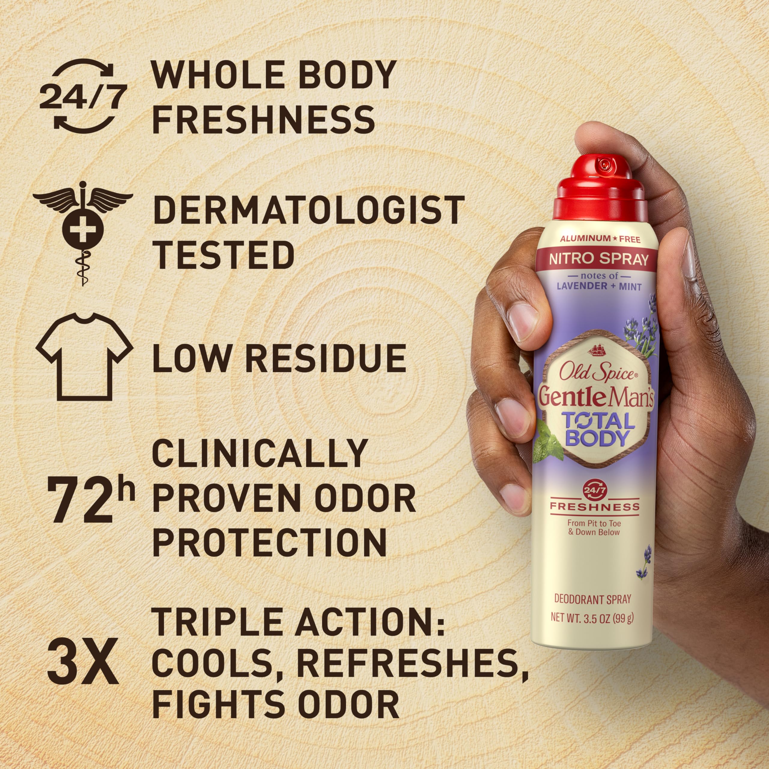 Foto 4 pulgar | Desodorante en Aerosol Old Spice de Lavanda y Menta 99 g-Venta Internacional