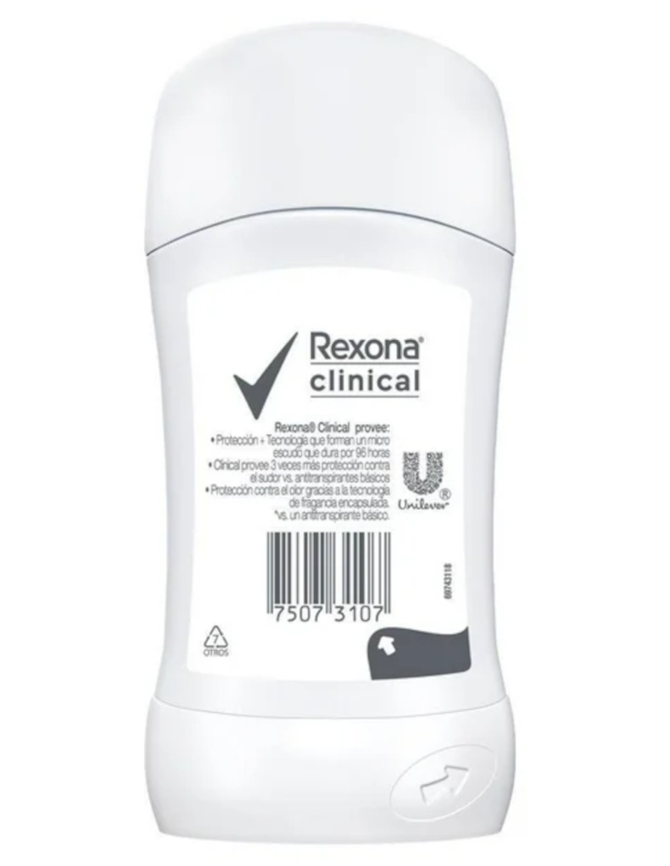 Foto 4 pulgar | Rexona Antitranspirante En Barra Clinical + Termo De Agua Güish