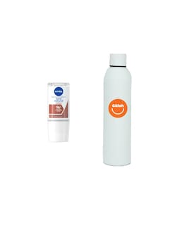 Foto 1 | Antitranspirante Nivea Clinical Roll-on + Termo De Agua Güish