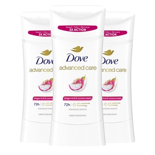 Foto 1 | Desodorante Antitranspirante Dove Advanced Care Dragon Fruit 3 Piezas - Venta Internacional