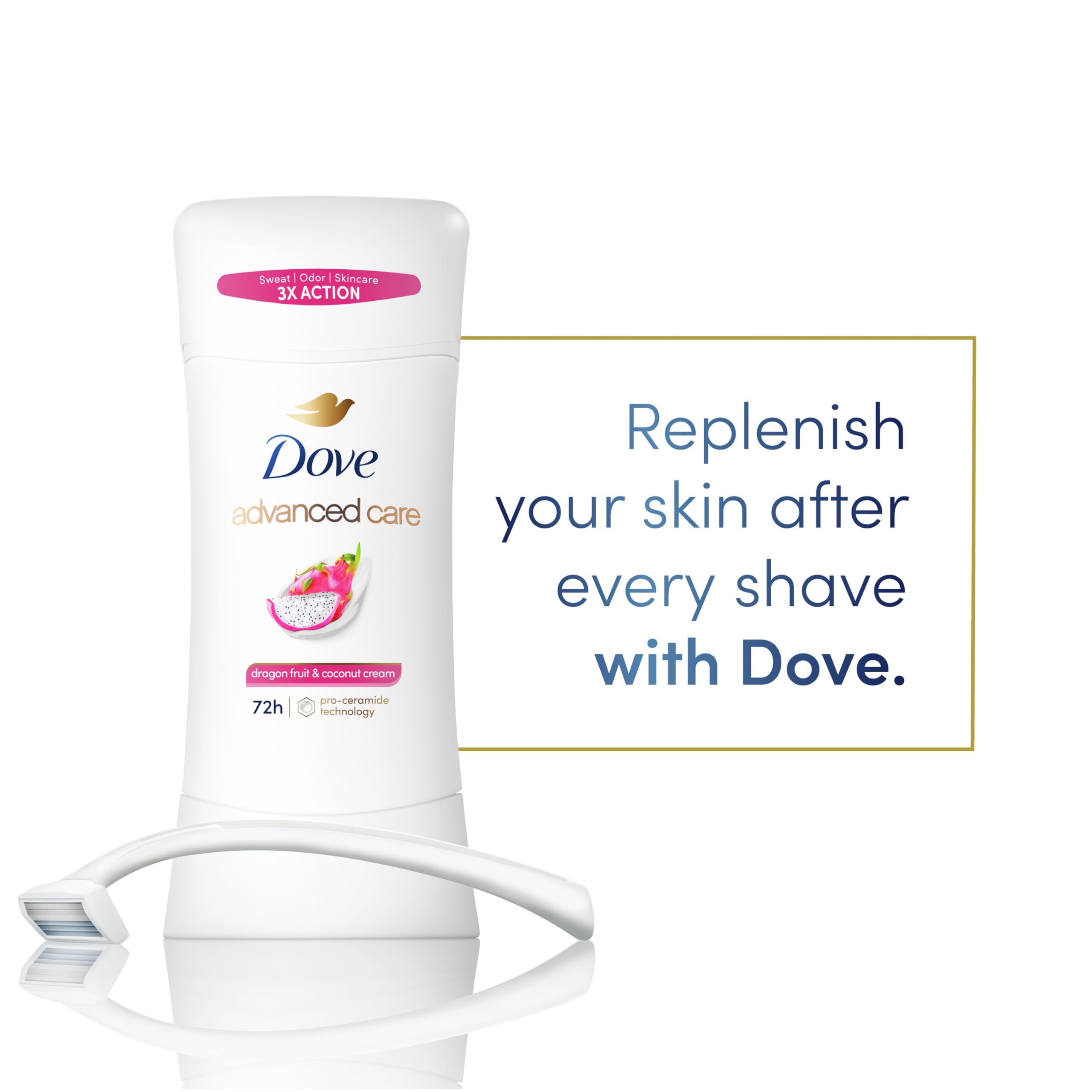 Foto 5 pulgar | Desodorante Antitranspirante Dove Advanced Care Dragon Fruit 3 Piezas - Venta Internacional