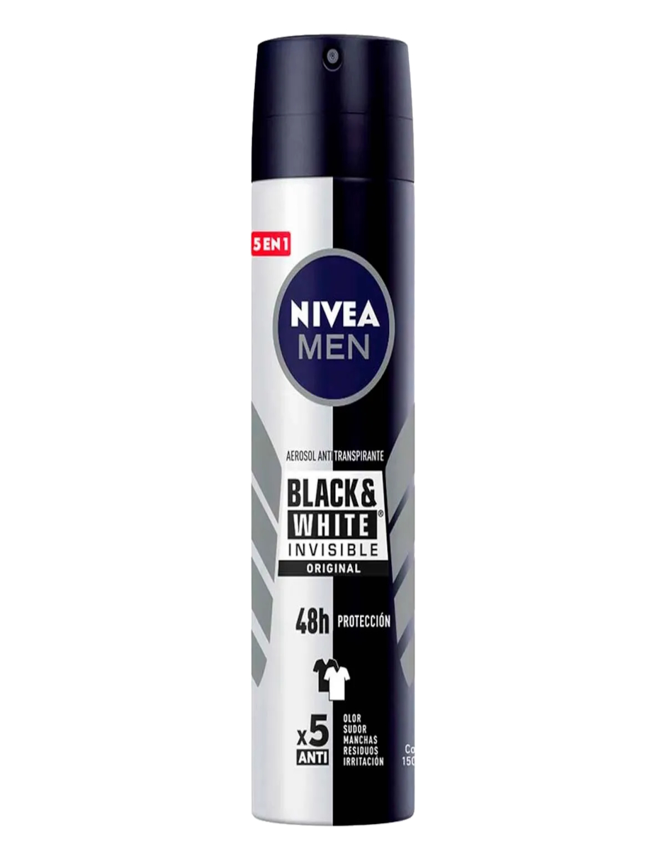 Foto 3 pulgar | Desodorante Nivea Men Black & White Invisible Power Original Antimanchas + Termo De Agua De Regalo Güish