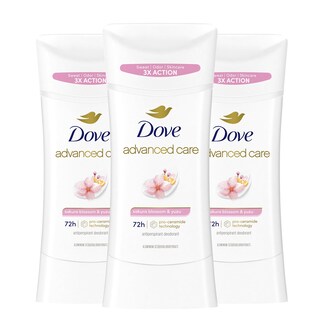 Foto 1 | Desodorante Antitranspirante Dove Advanced Care Sakura 3 Piezas-Venta Internacional