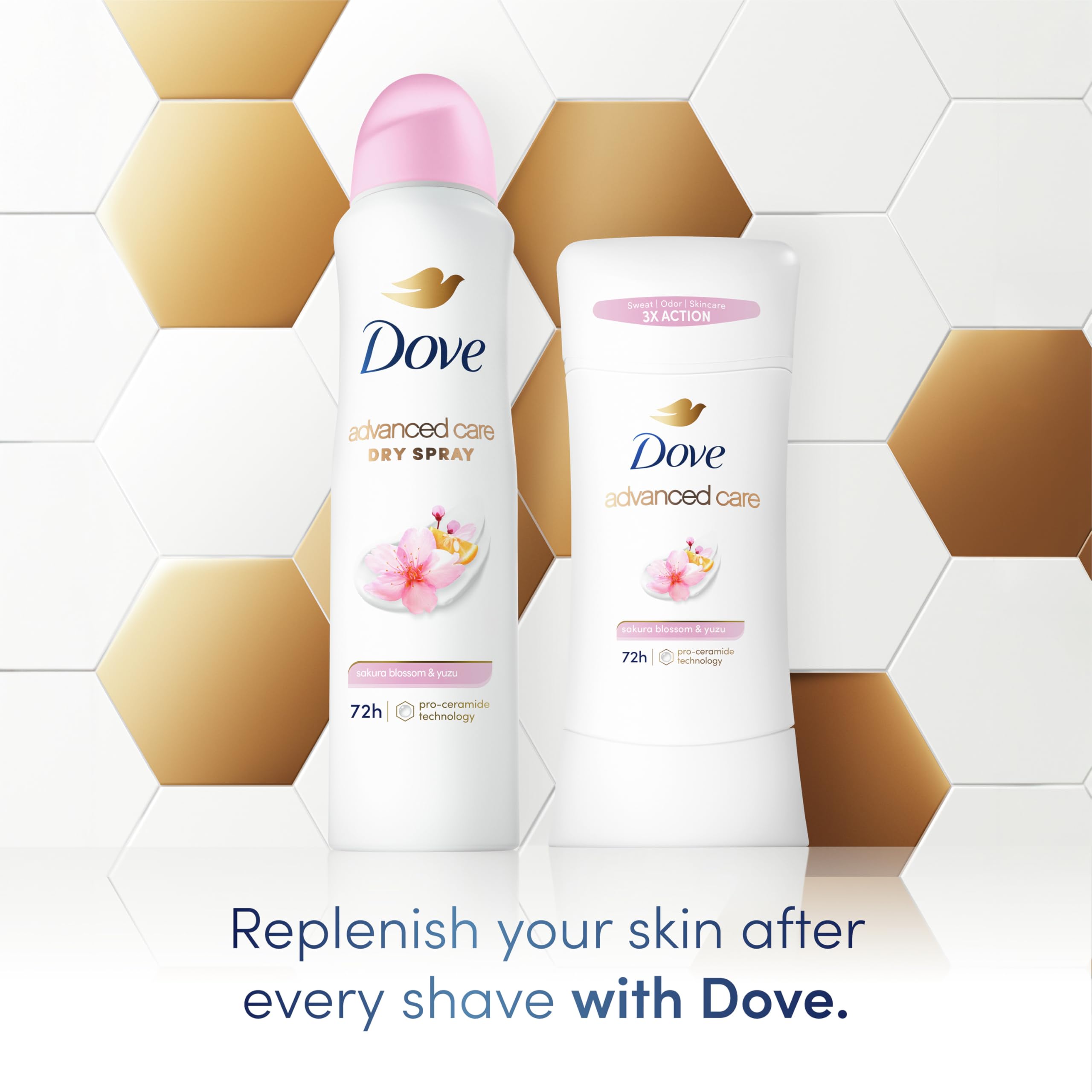 Foto 3 pulgar | Desodorante Antitranspirante Dove Advanced Care Sakura 3 Piezas-Venta Internacional