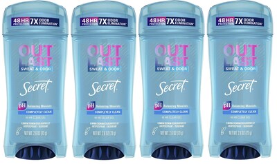 Foto 1 | Desodorante Secret Antitranspirante Outlast 4 Piezas de 73 g C/U - Venta Internacional
