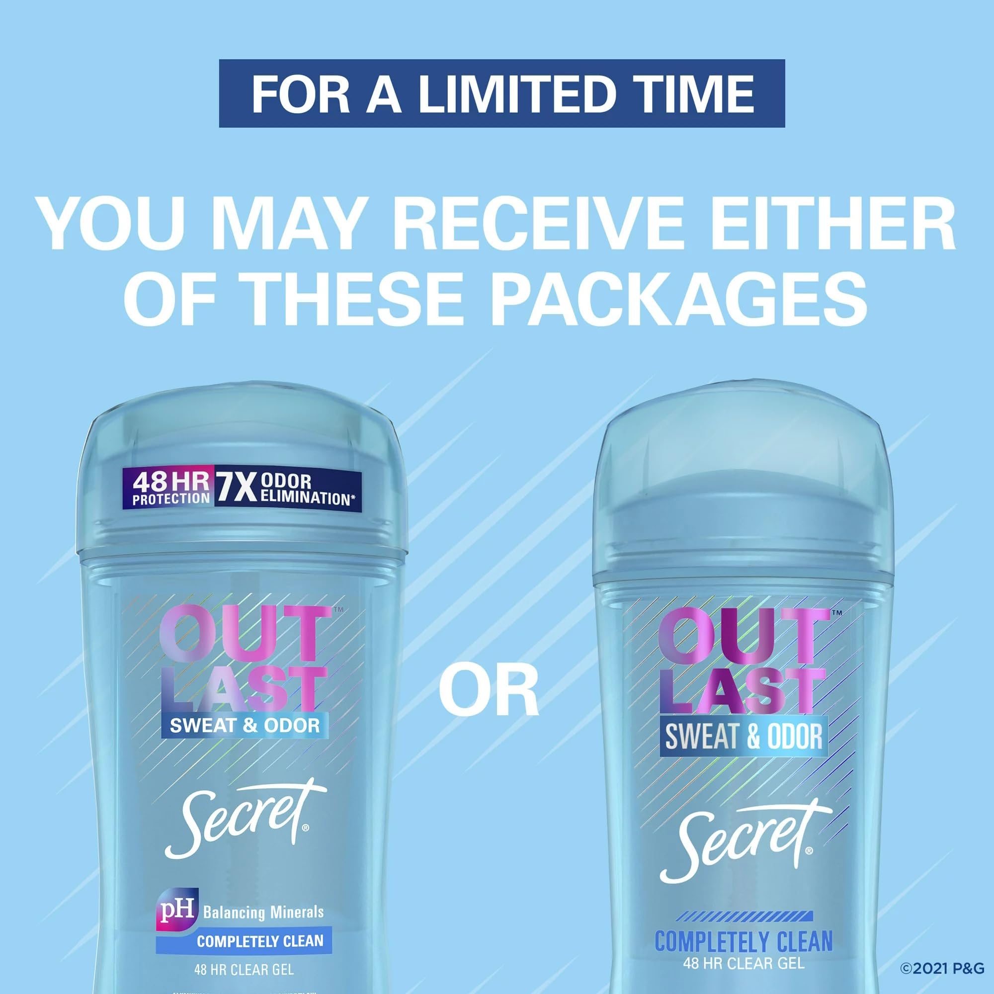 Foto 4 | Desodorante Secret Antitranspirante Outlast 4 Piezas de 73 g C/U - Venta Internacional