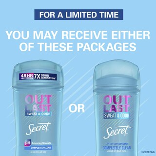 Foto 4 | Desodorante Secret Antitranspirante Outlast 4 Piezas de 73 g C/U - Venta Internacional