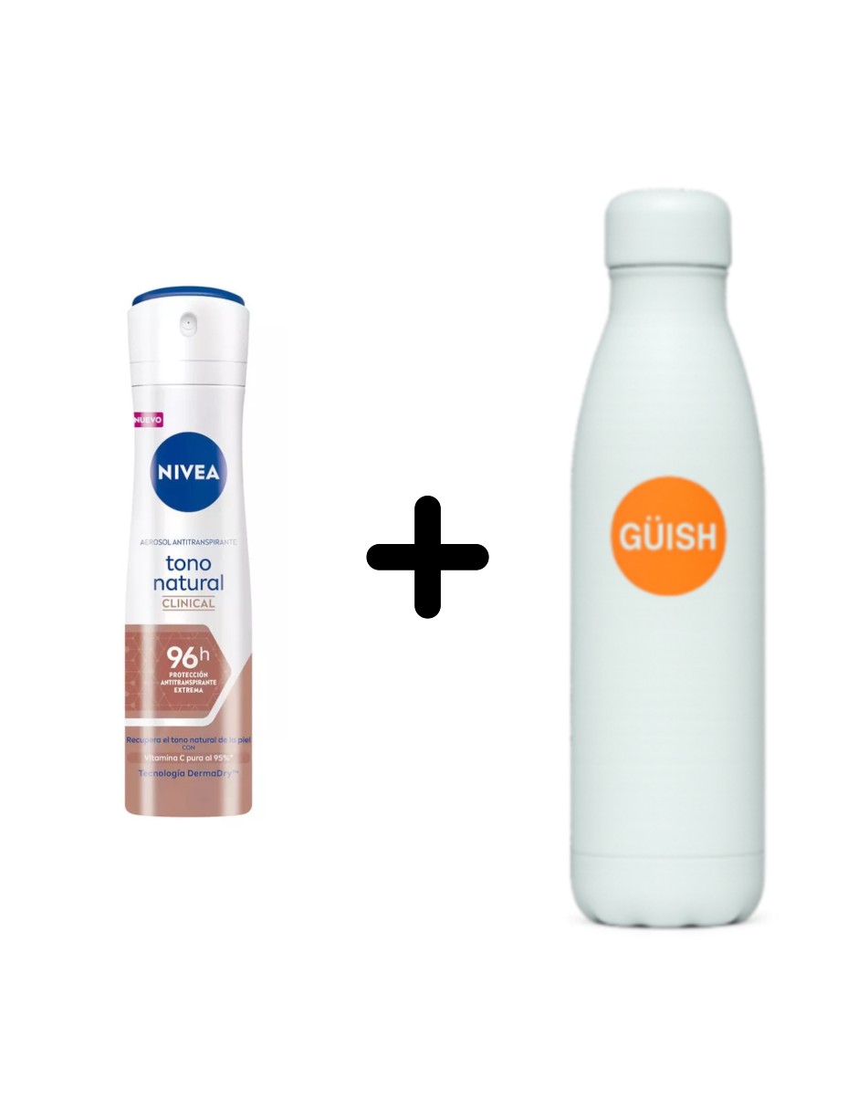 Foto 2 pulgar | Desodorante Aclarante Nivea Clinical Tono Natural Neutro + Termo Güish Gratis