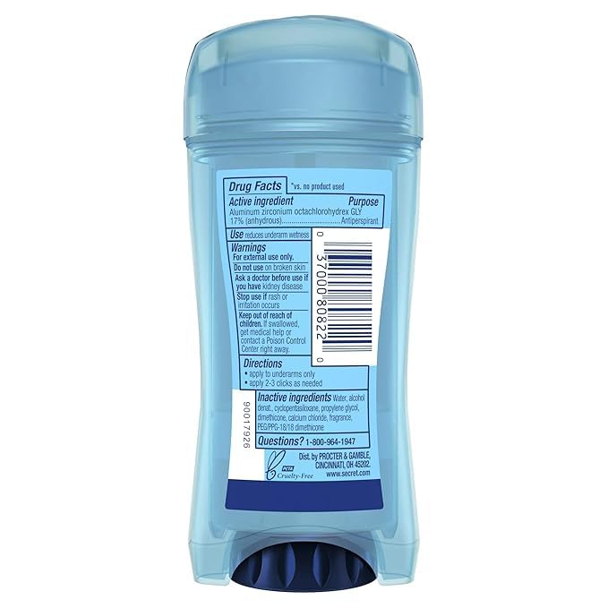 Foto 3 pulgar | Desodorante Secret Outlast Gel Transparente 3 Piezas - Venta Internacional