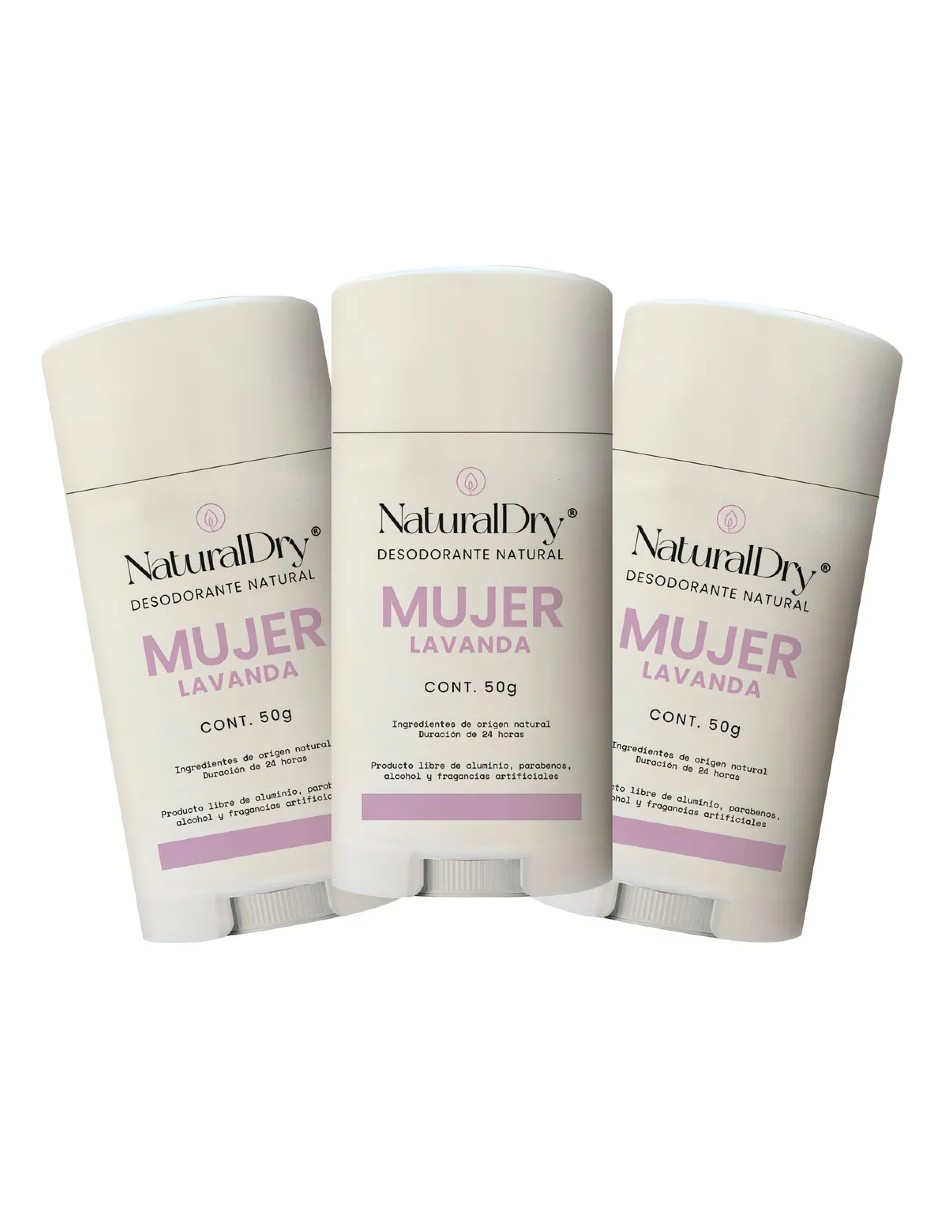 Foto 3 pulgar | Desodorante Naturaldry En Barra Natural + Gratis Termo Güish De Regalo