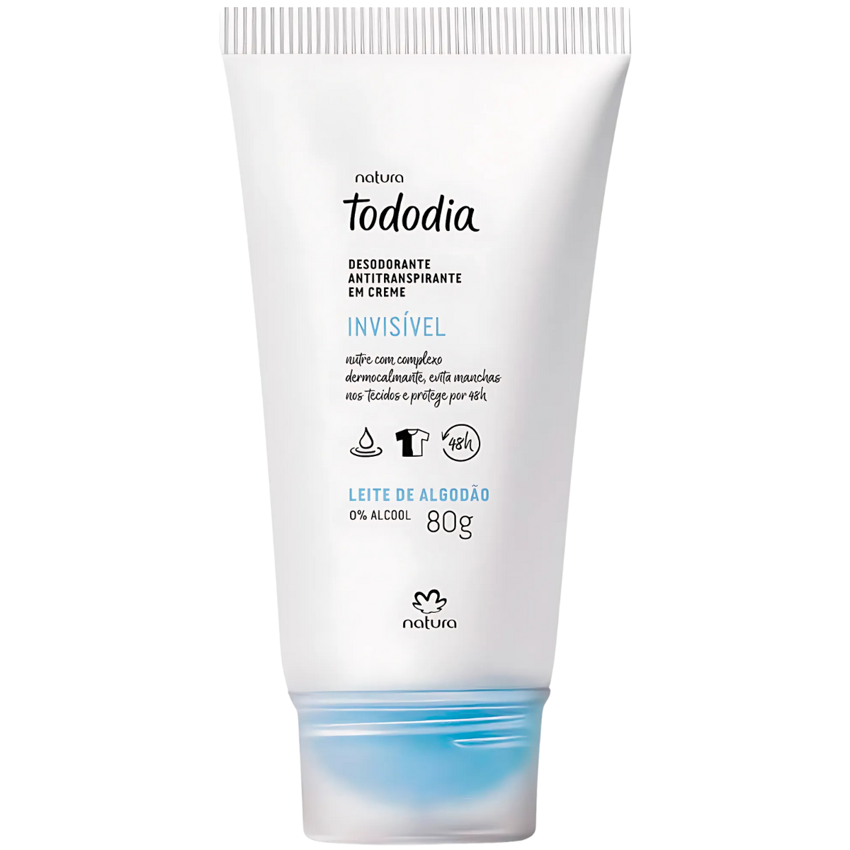 Foto 2 pulgar | Desodorante Antitrasnspirante En Crema - Leche De Algodón Tododia Natura 80g