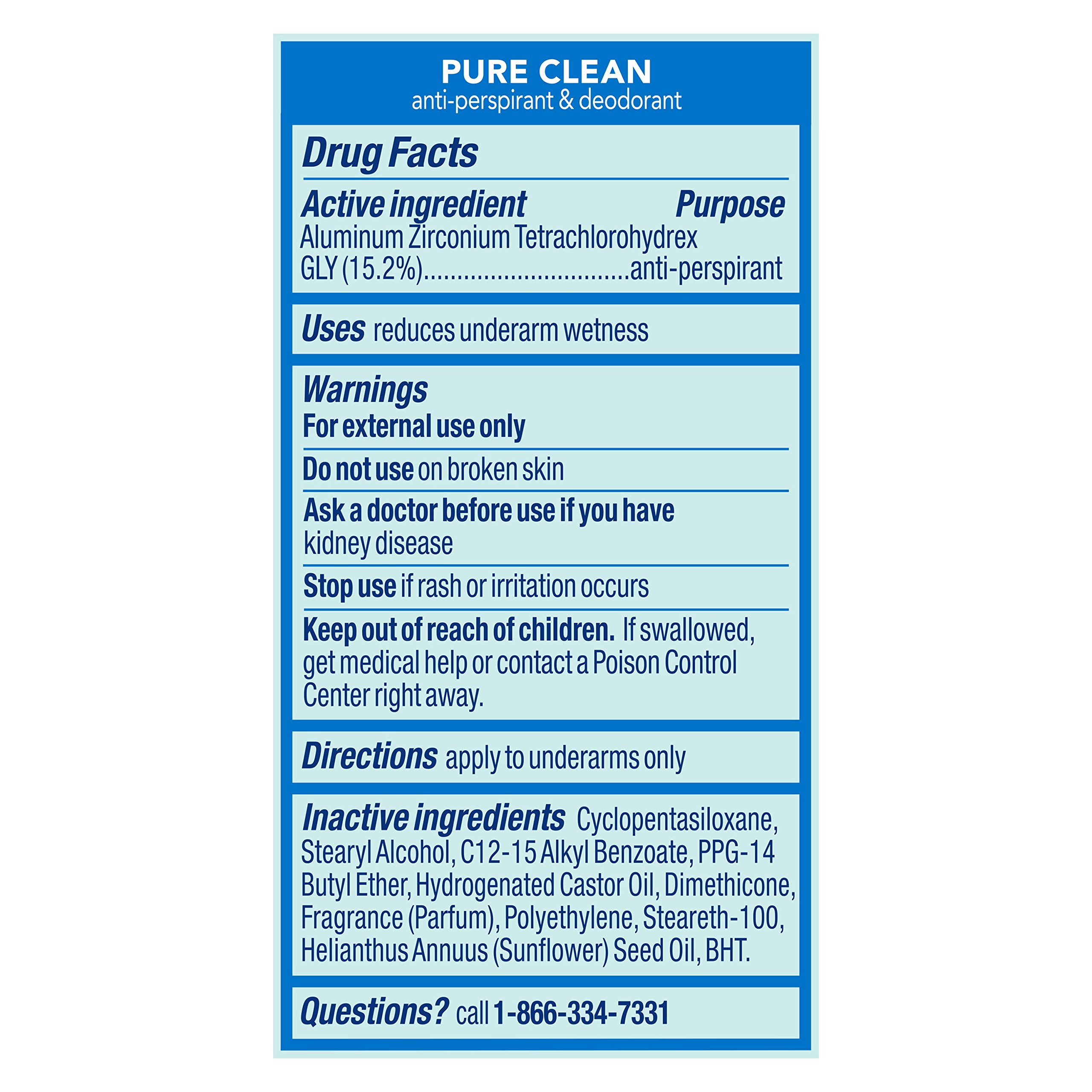 Foto 3 pulgar | Antitranspirante Degree Motionsense Pure Clean para Mujer 75 Ml  2 Piezas- Venta Internacional