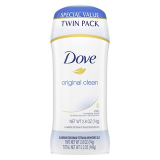 Foto 1 | Desodorante Antitranspirante Dove Original Clean Women 75 ml 2 Piezas- Venta Internacional