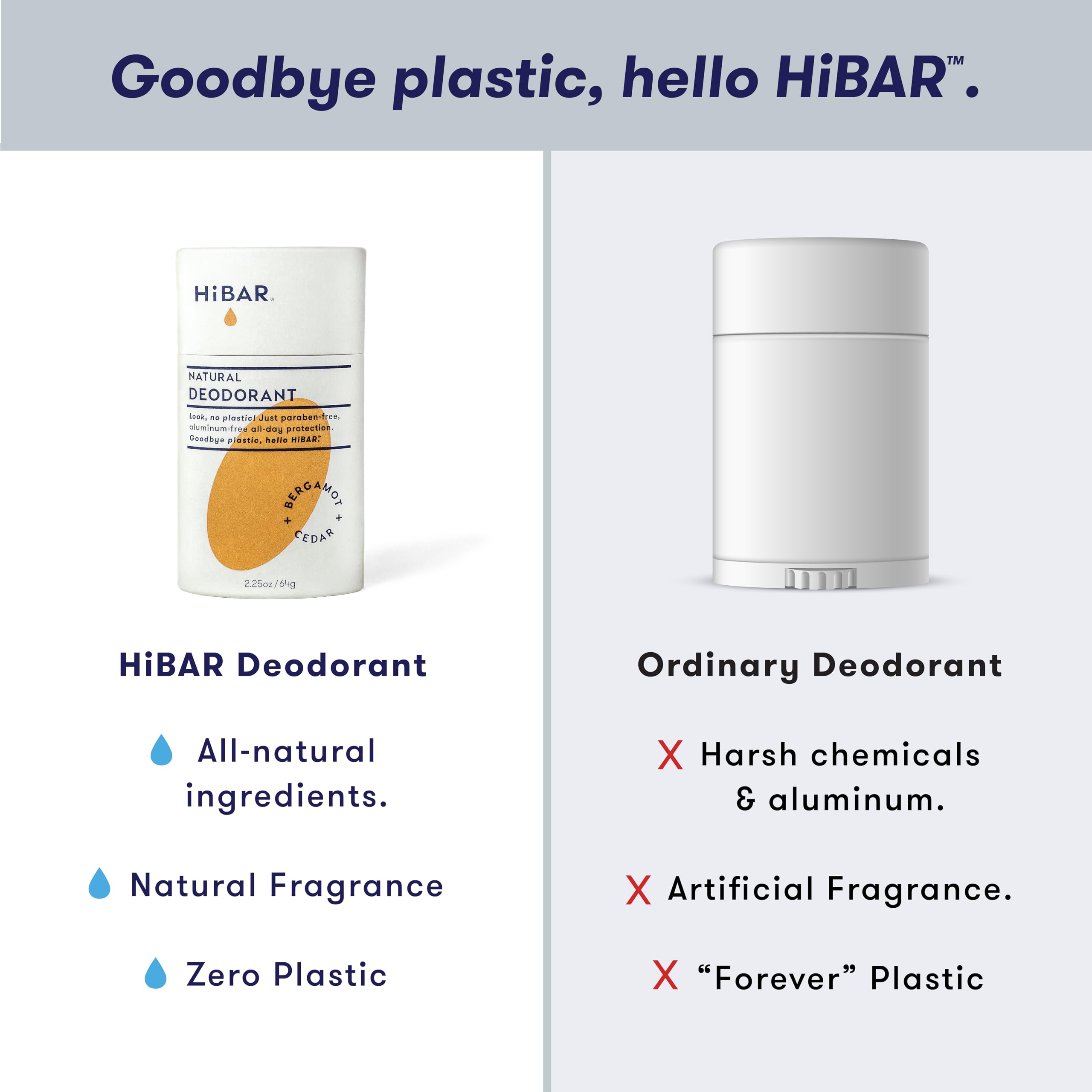 Foto 6 pulgar | Desodorante HiBar de Bergamota y Cedro 3 Pack - Venta Internacional