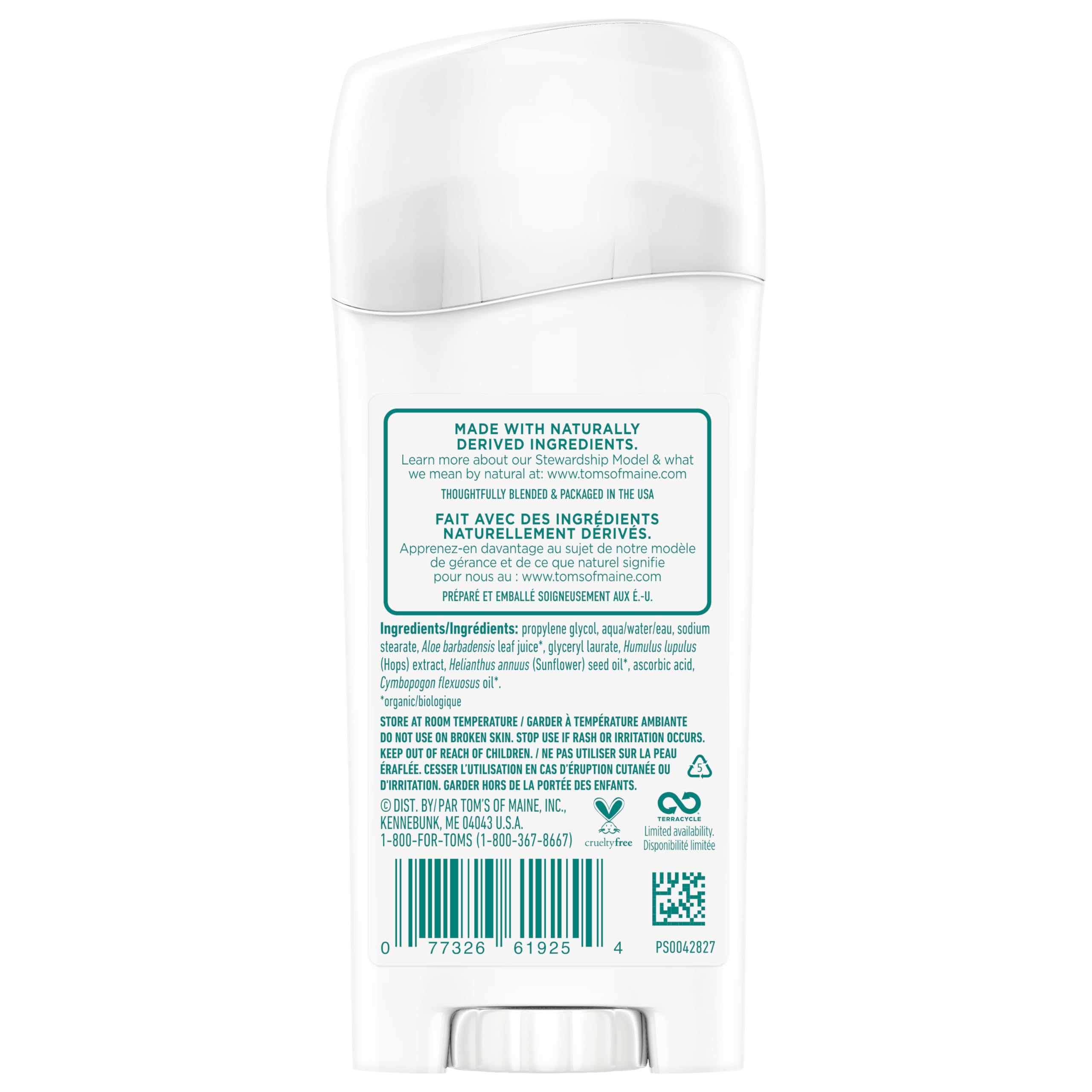 Foto 2 | Desodorante Tom's Of Maine Original Care Sin Perfume  66 Ml  6Piezas - Venta Internacional