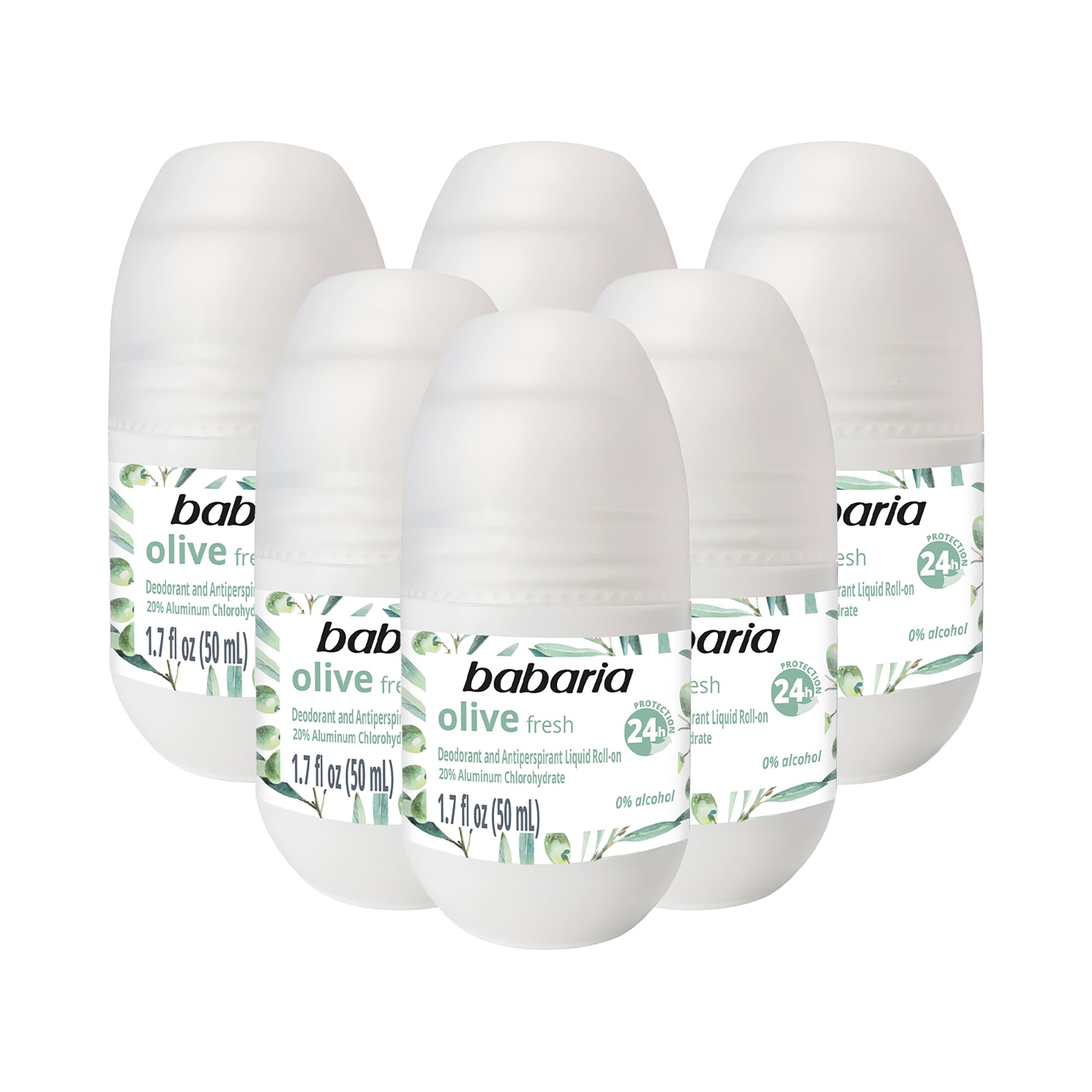 Desodorante Babaria con Aceite de Oliva Antitranspirante 6 Unidades- Venta Internacional