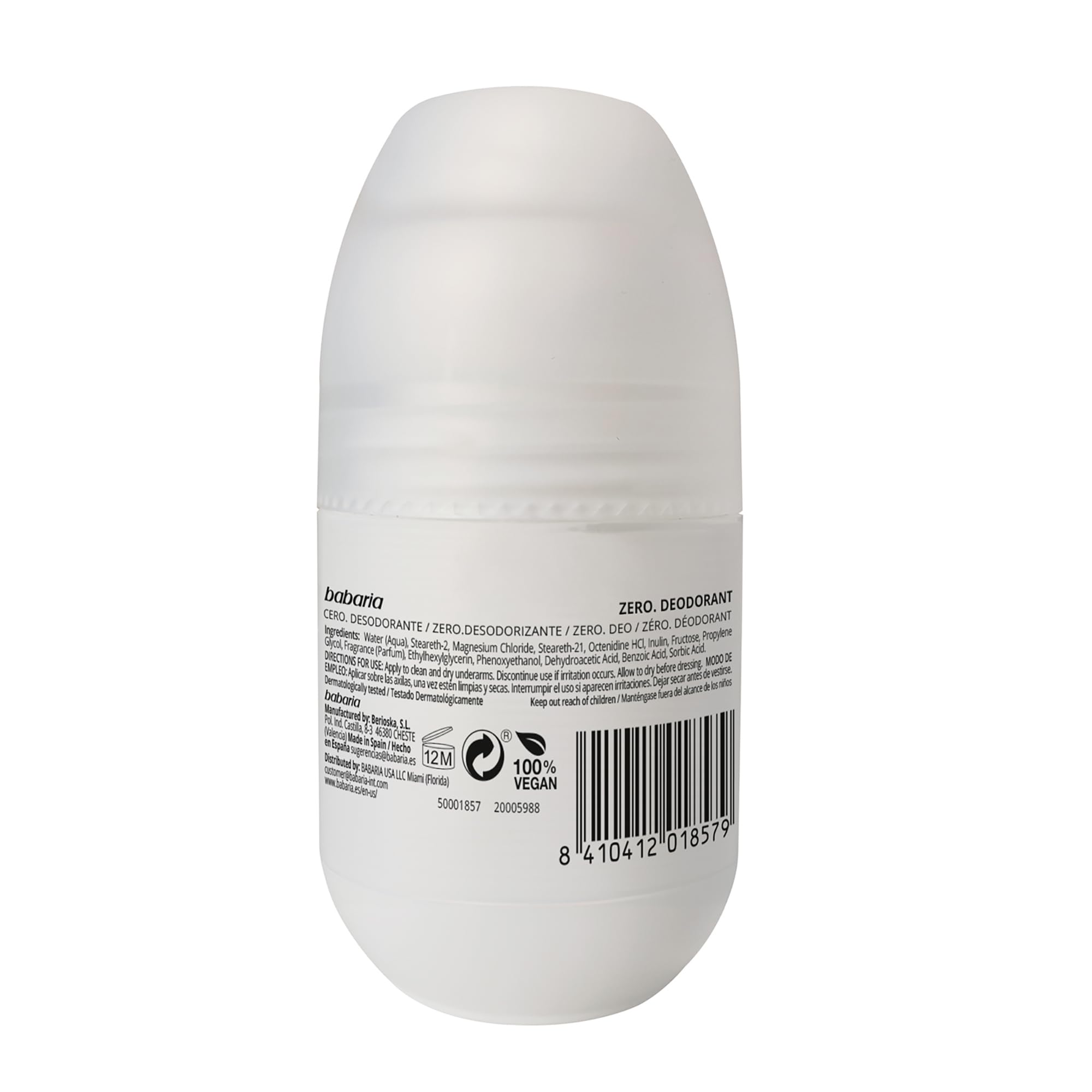 Foto 3 pulgar | Desodorante Babaria Roll On 3 Pack - Venta Internacional