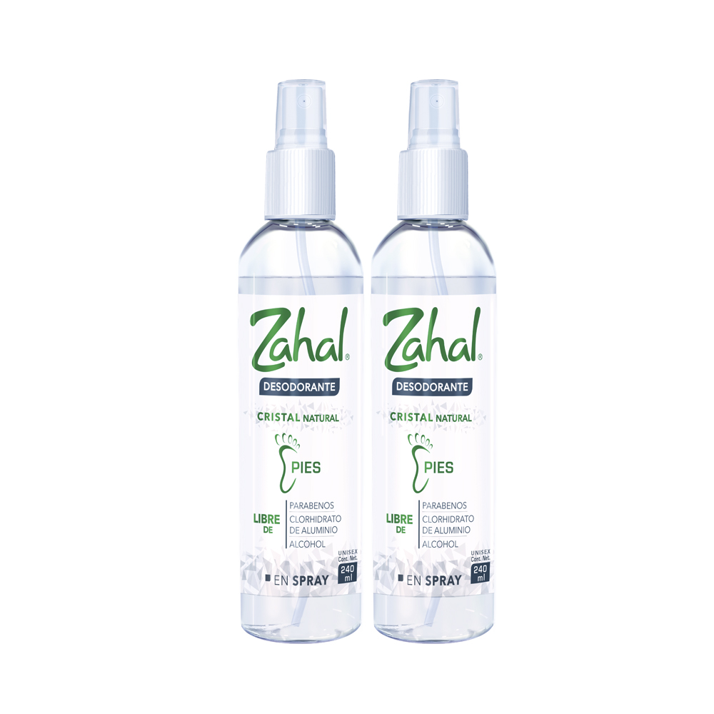 Set de 2 Desodorantes Spray para Pies Zahal 240 ml