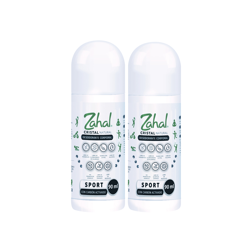 Set de 2 Desodorantes Roll On Sport Zahal 90 Ml